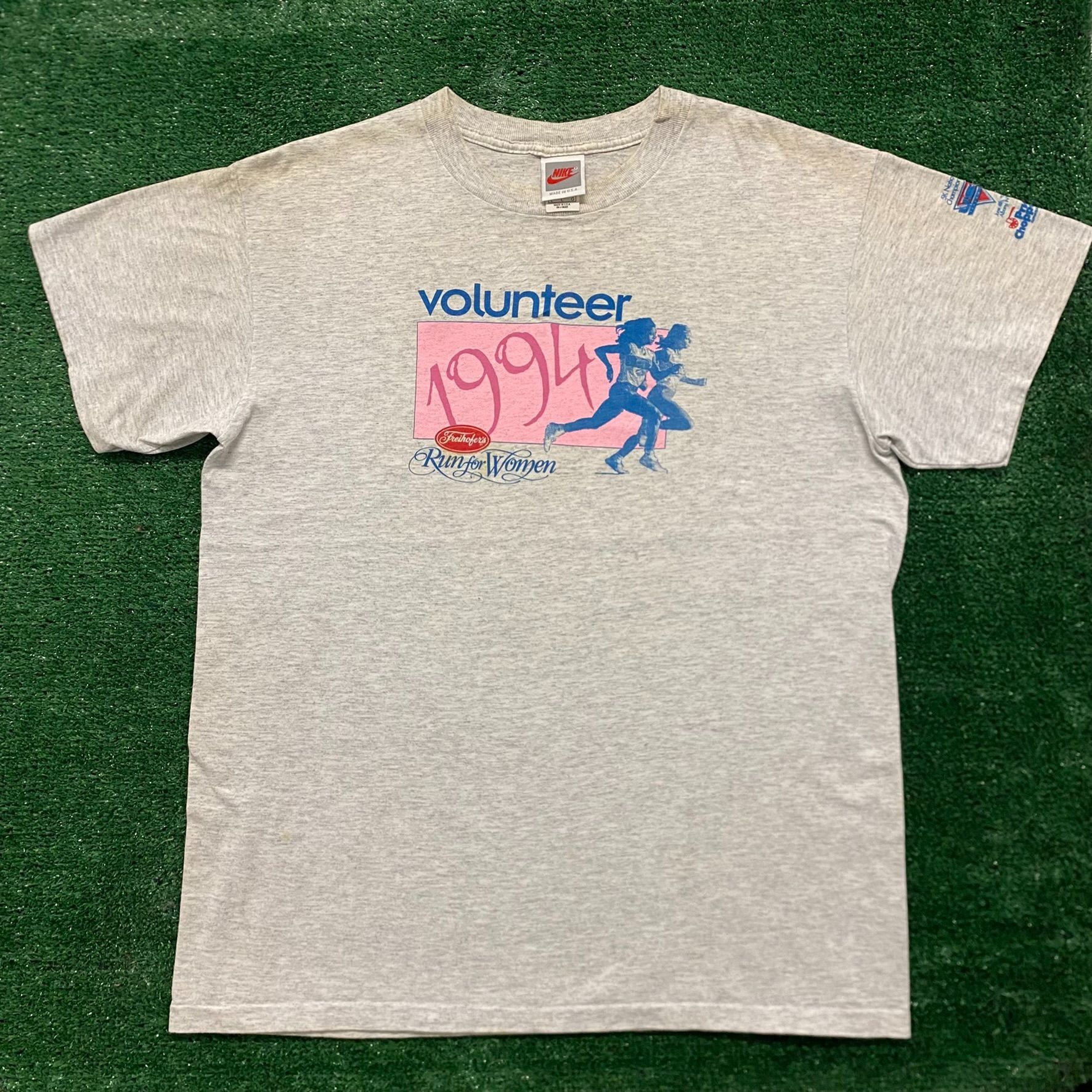 Nike Vintage 90s Essential Nike Running Single Stitch T-Shirt Size US L / EU 52-54 / 3 - 1 Thumbnail