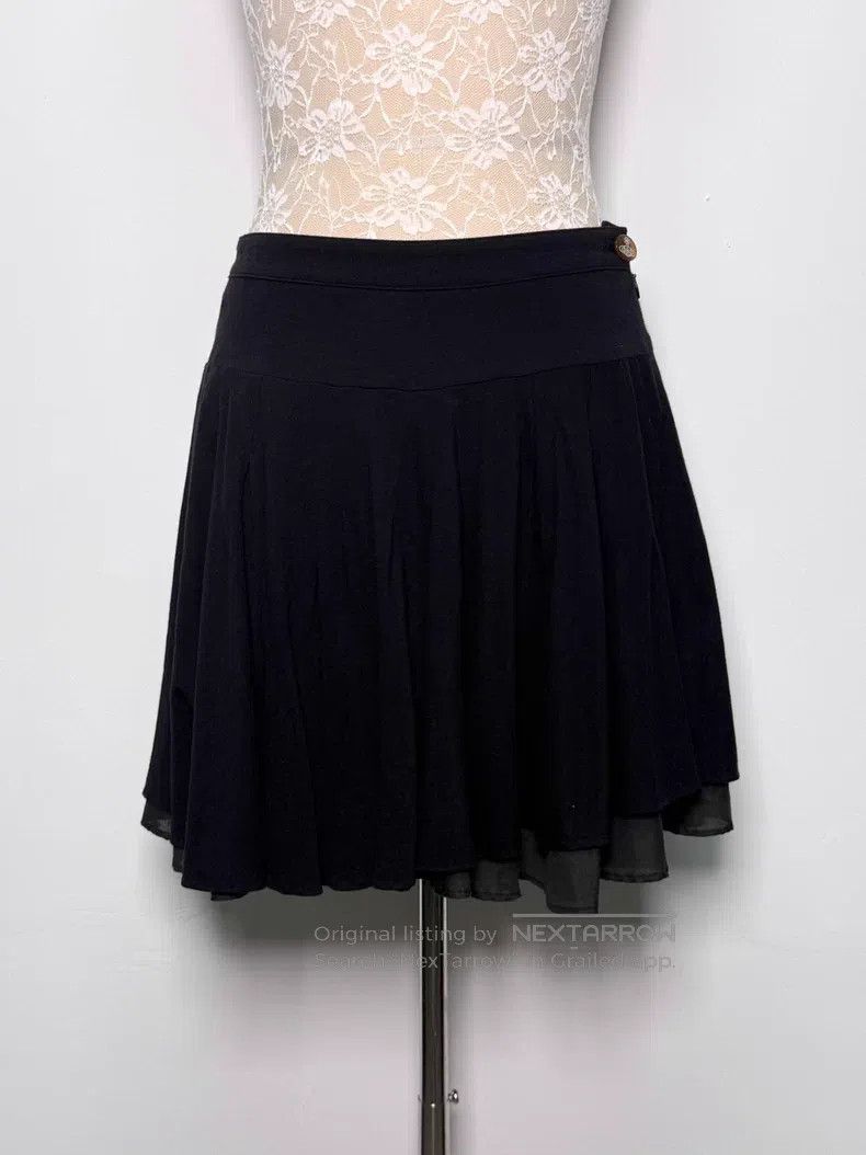 Vivienne Westwood Vivienne Westwood size 2 Black and Gray Irregular Hem Pleat Size 22" - 2 Thumbnail