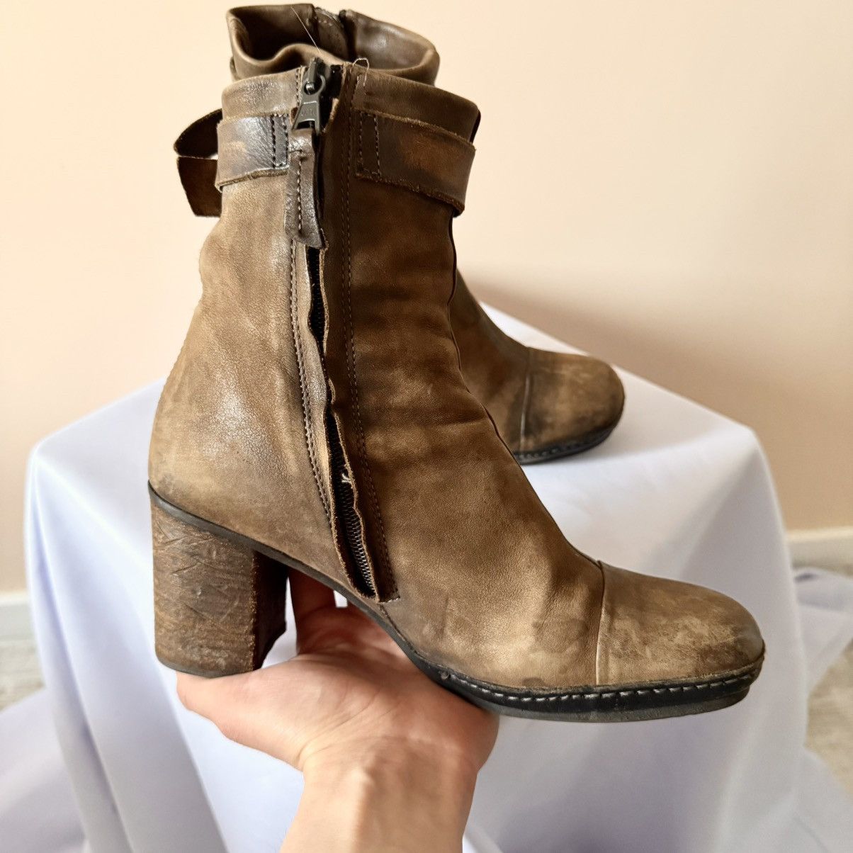 Dirk Bikkembergs AS 98 Airstep Vintage Ankle Straps Boots Rick Owens Vibe Size US 9 / IT 39 - 7 Thumbnail