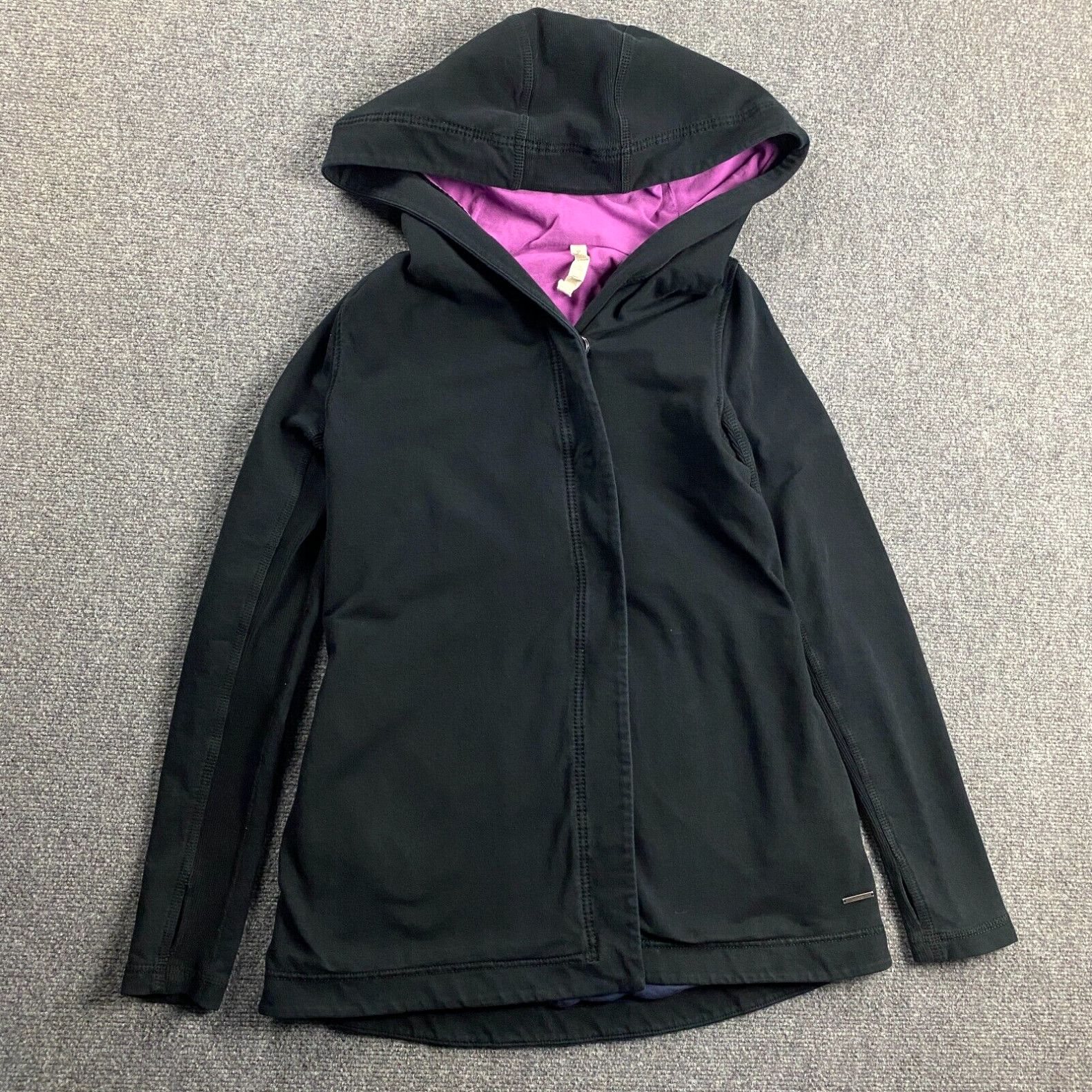 Lululemon LuluLemon Awareness Wrap 6 Black Purple Hooded Sacada a Gratitude Jacket Ombre Size ONE SIZE - 1 Preview
