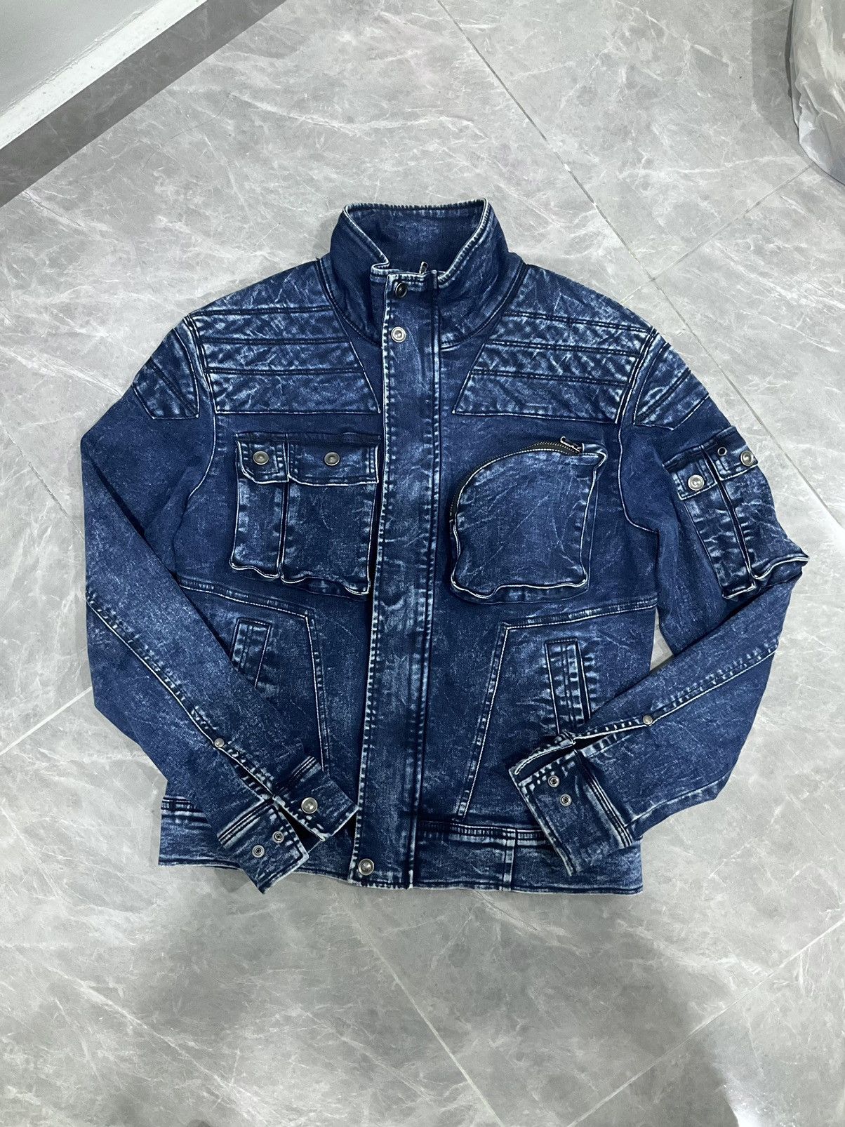If Six Was Nine × Japanese Brand × Le Grande Bleu (L.G.B.) Rare Jacket Biker Denim Japan Brand Size S / US 4 / IT 40 - 1 Thumbnail