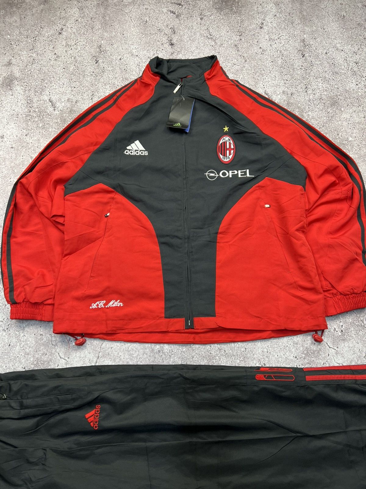Adidas Adidas 2006 AC Milan Blokecore Tracksuit Jacket Pants Size US M / EU 48-50 / 2 - 6 Thumbnail