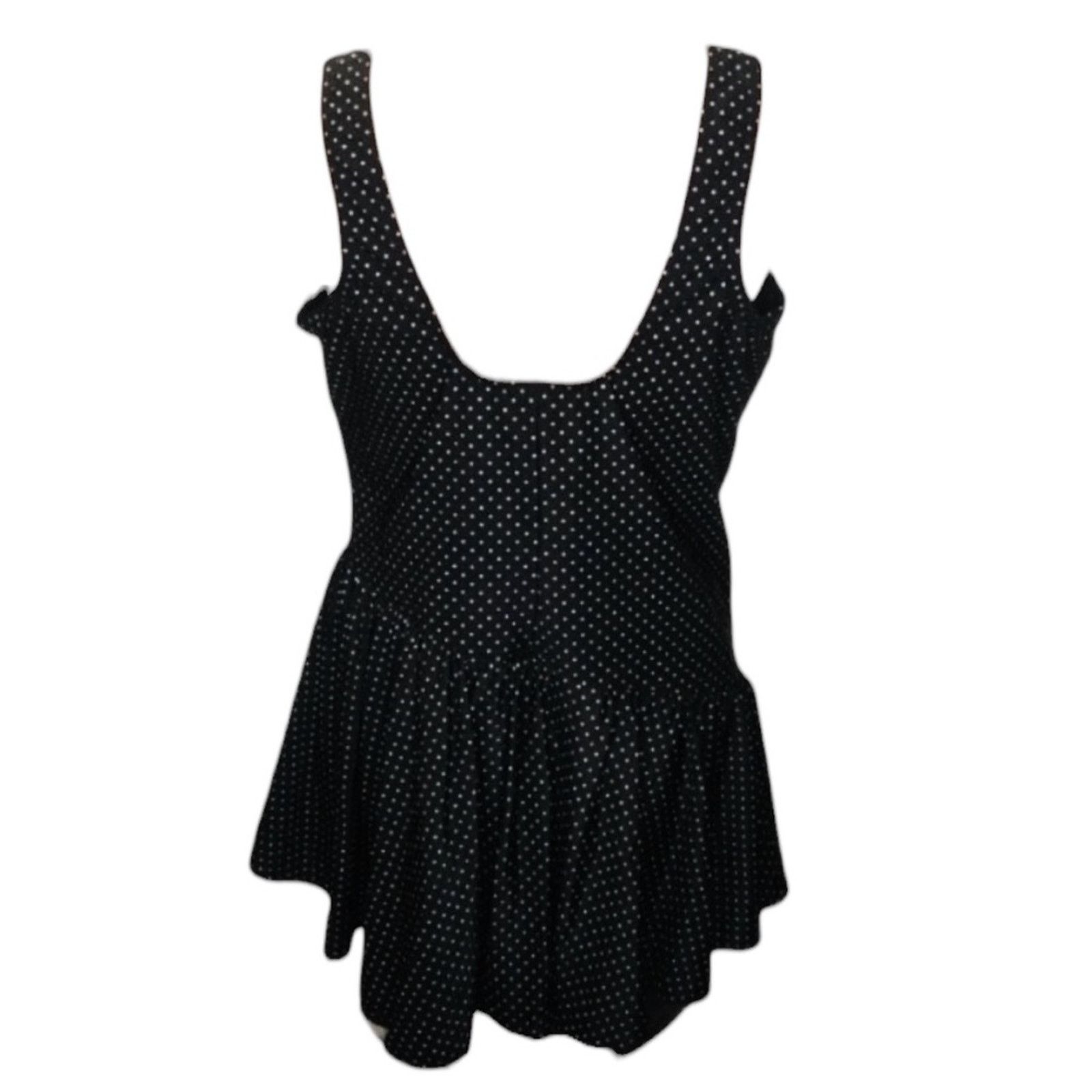 0 Miraclesuit Womens Plus Polka Dot Swimdress Size 3XL / US 20-22 - 3 Thumbnail