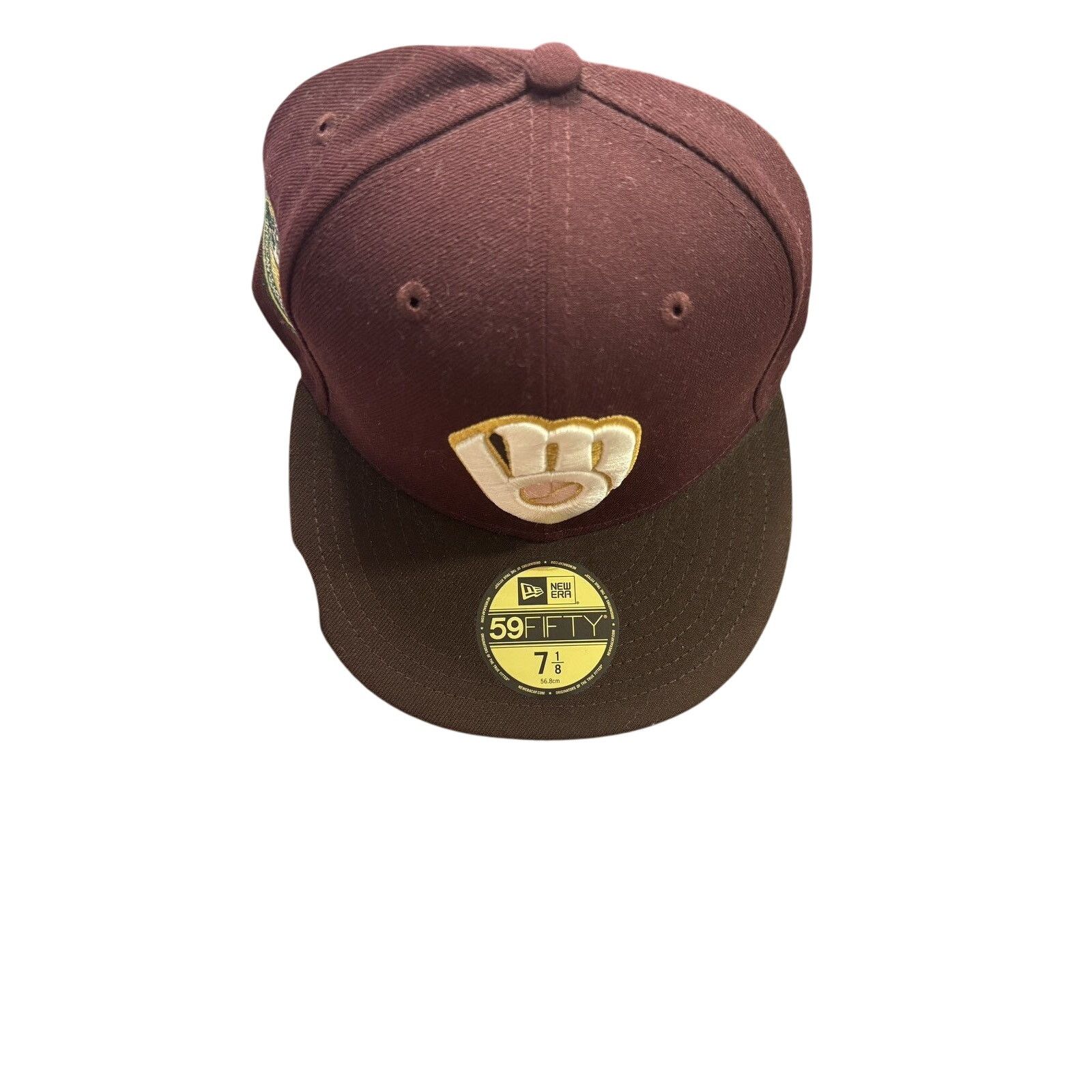 New Era New Era 59FIFTY Milwaukee Brewers Dark Cherry Hat Club Size ONE SIZE - 2 Thumbnail