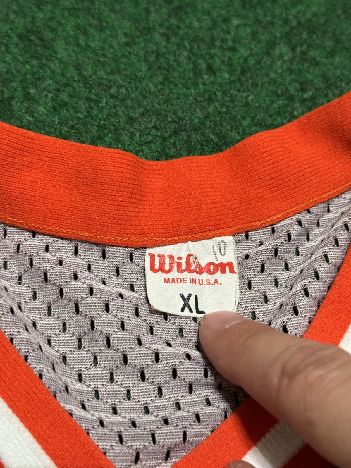 Wilson Vintage Cleveland Browns 80s 90s Wilson Cropped Boxy Jersey Size US XL / EU 56 / 4 - 3 Thumbnail