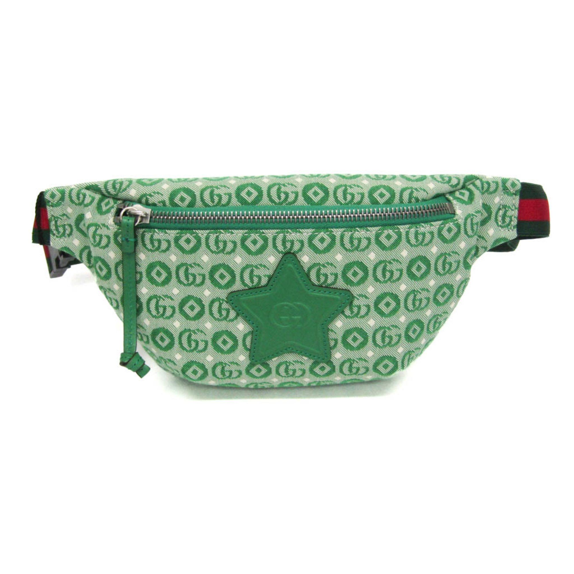 Gucci Gucci Interlocking G Childrens Belt Bag 502095 Boys,Girls Canvas Fanny Pack Green Size ONE SIZE - 1 Thumbnail