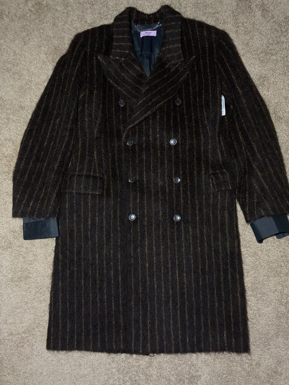 Martine Rose New AW24 Martine Rose Wool Gold Stripe Sleeves Overcoat 2024 Size US M / EU 48-50 / 2 - 1 Thumbnail