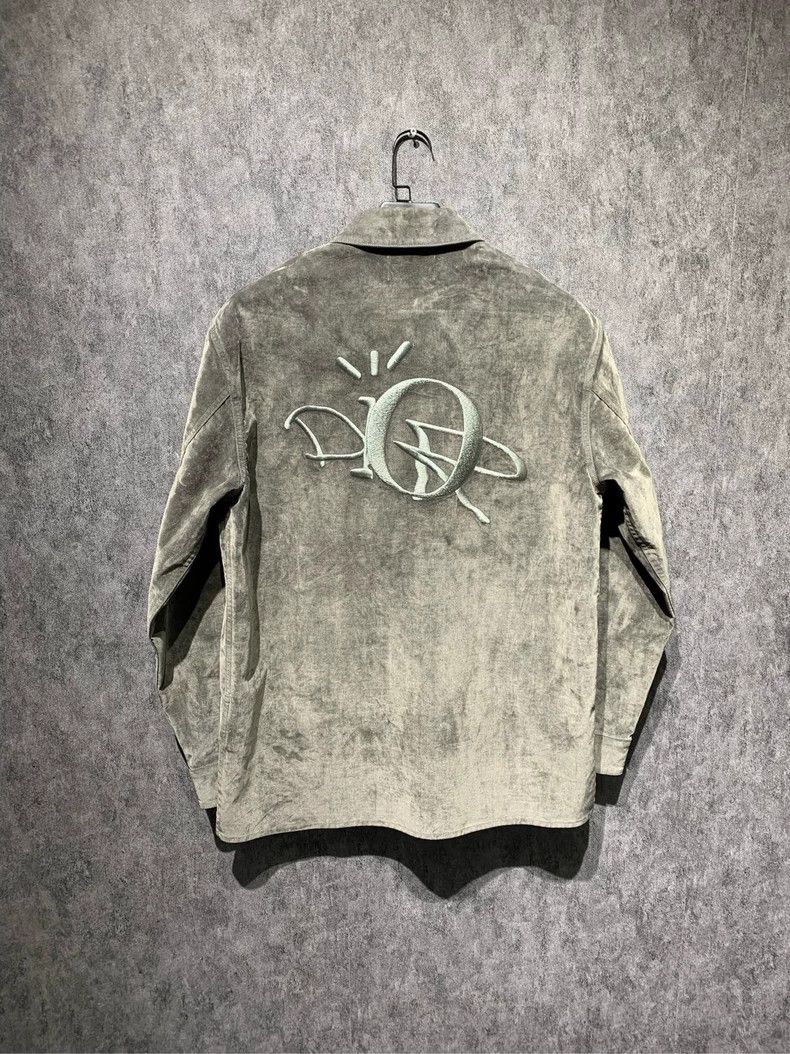 Dior Dior Travis Scott co-branded gray plush embroidered logo sh Size US L / EU 52-54 / 3 - 2 Thumbnail