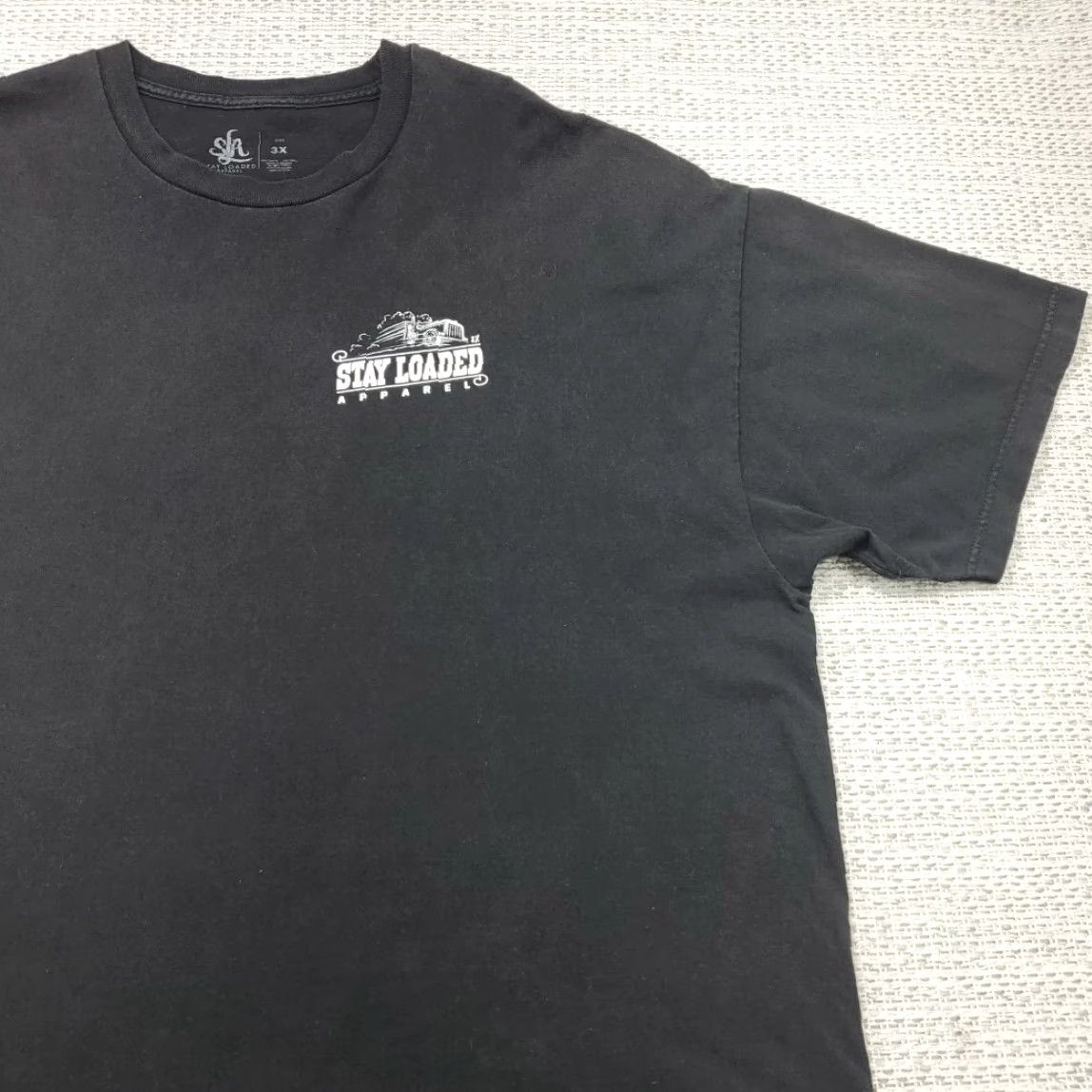 Vintage VINTAGE Stay Loaded Trucker Tee Shirt Mens 3XL Black Its a Trucker Thing 1% Size US XXL / EU 58 / 5 - 4 Thumbnail
