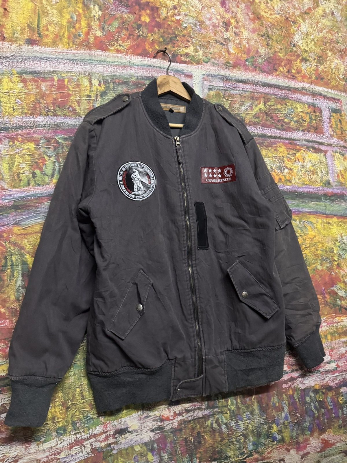 Japanese Brand Rescue Squad Bomber jacket Size US L / EU 52-54 / 3 - 4 Thumbnail