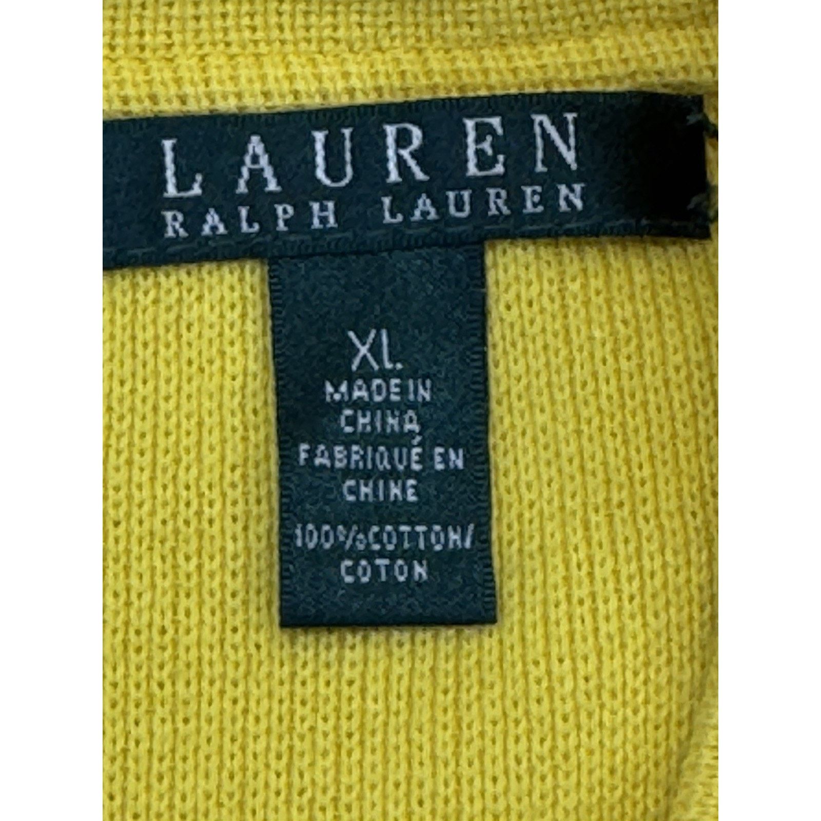 Ralph Lauren Lauren Ralph Lauren Yellow Moto Jacket Sweater Women’s Sz XL Size XL / US 12-14 / IT 48-50 - 7 Thumbnail