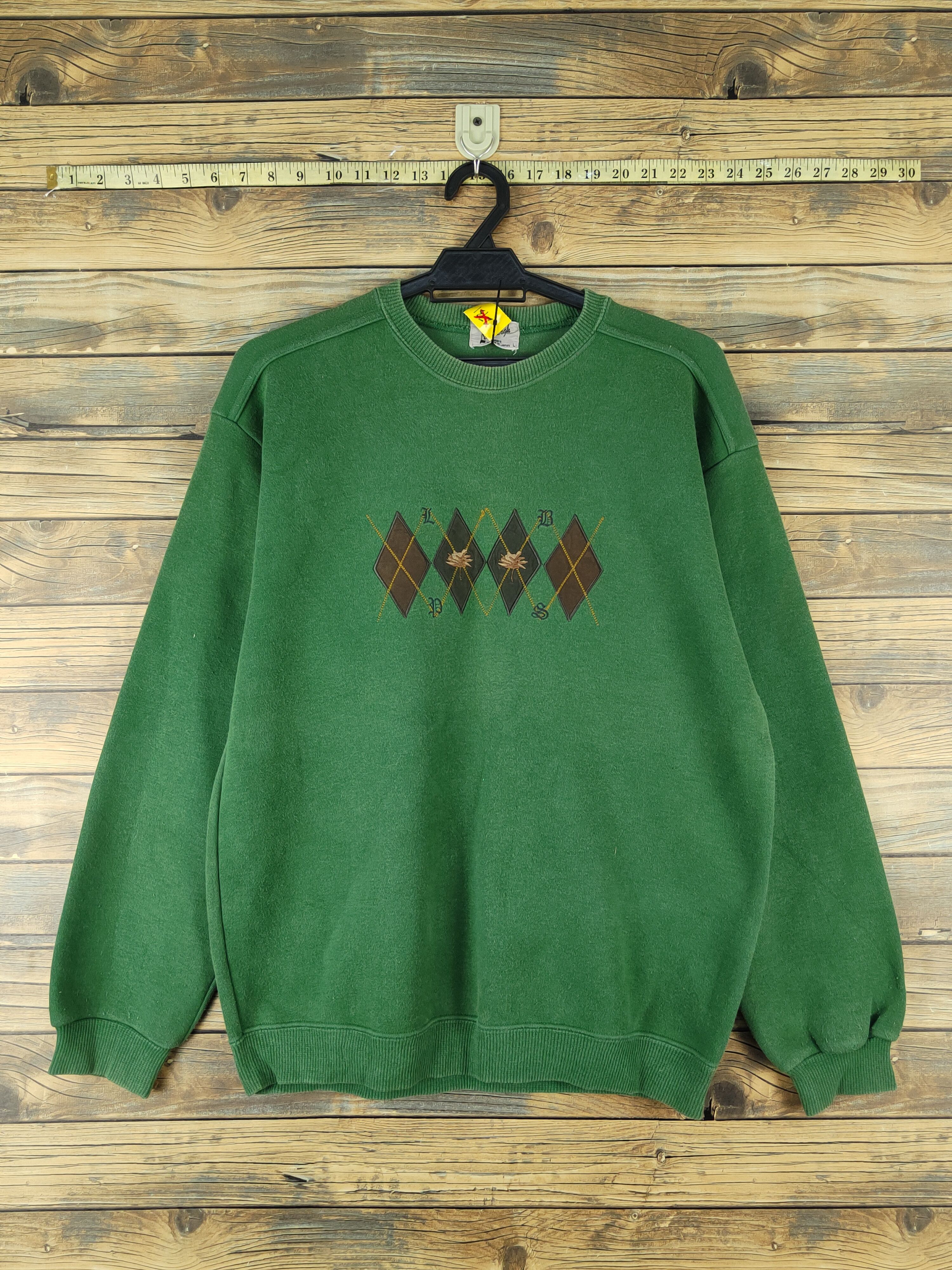 Japanese Brand × Lindbergh × Vintage Lindbergh vintage Green Sweatshirts #W1370 Size US M / EU 48-50 / 2 - 1 Thumbnail