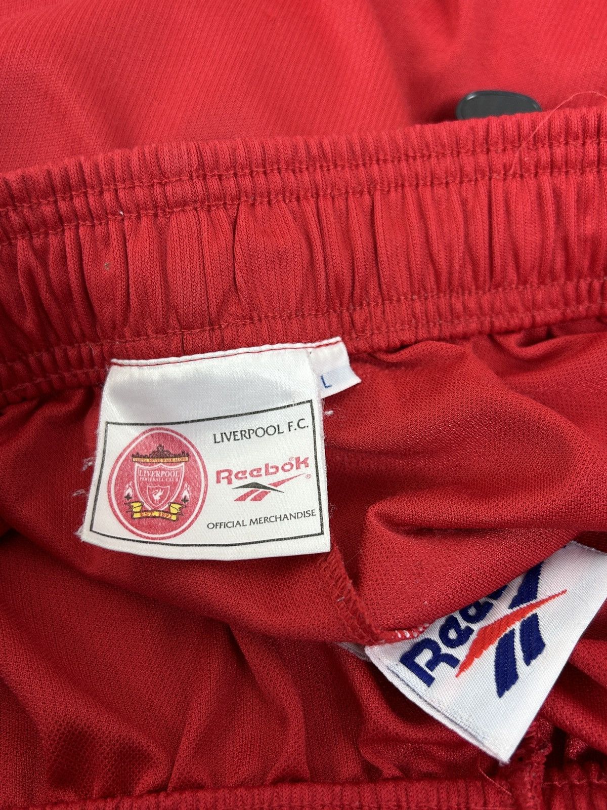 Vintage 90s Reebok Liverpool 1996/98 Home Kit Soccer Shorts Size US 34 / EU 50 - 8 Thumbnail