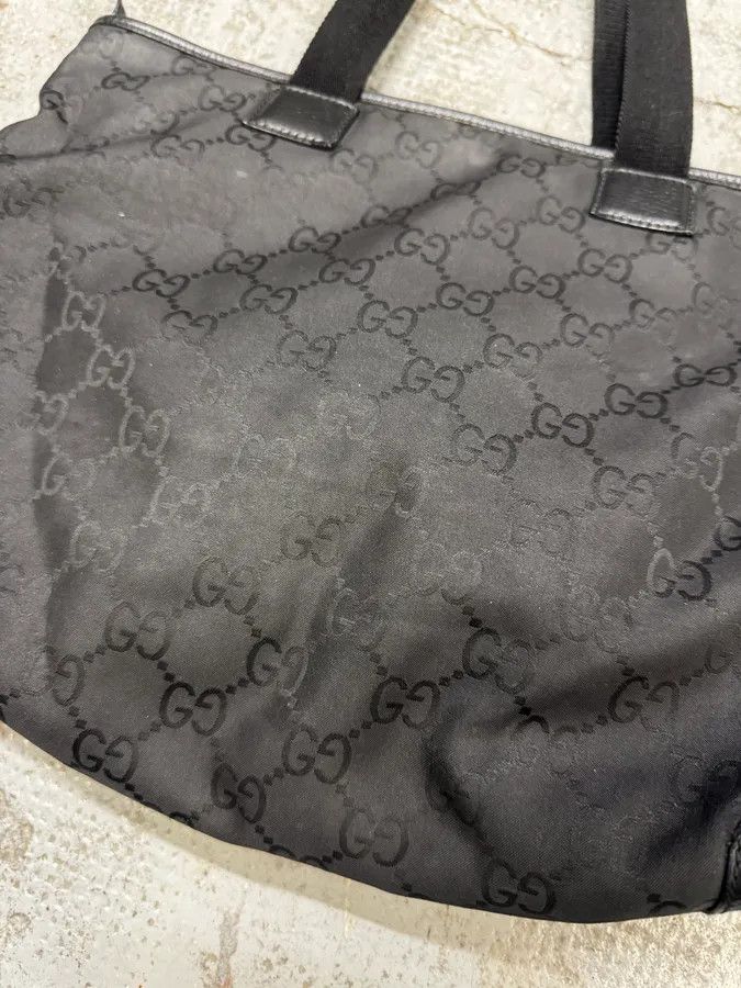 Gucci 2000s Gucci Black Monogram Handle Bag Size ONE SIZE - 8 Thumbnail