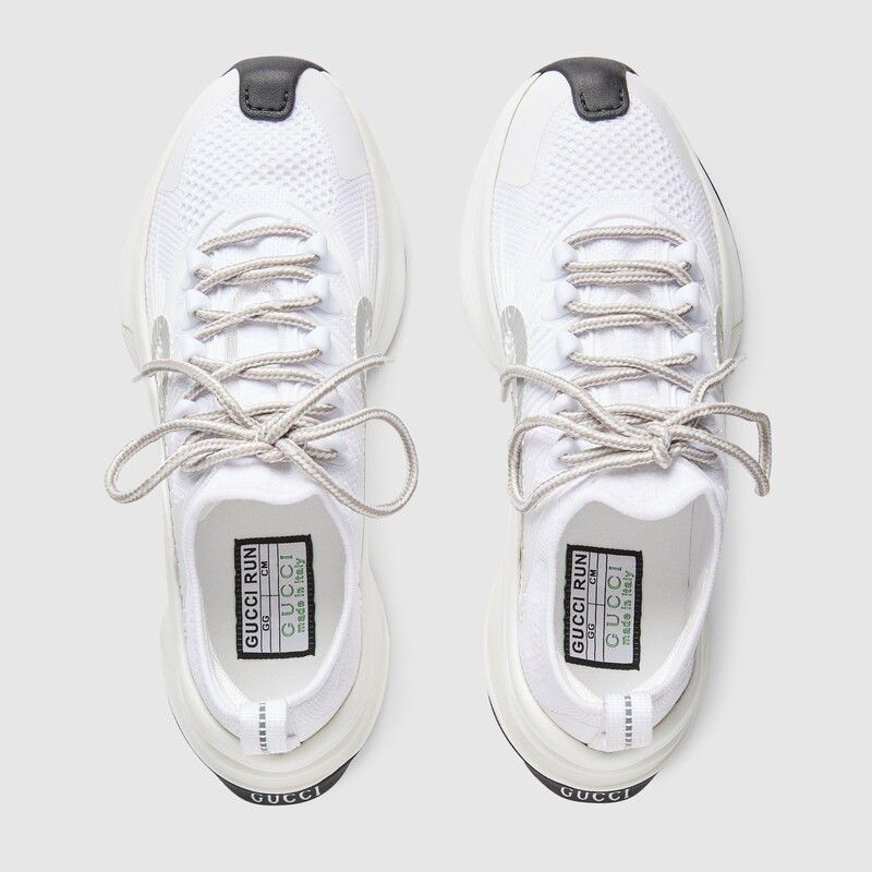 Gucci o1s1wg110225 Run Low-Top Sneakers in White Size US 5.5 / IT 35.5 - 3 Thumbnail