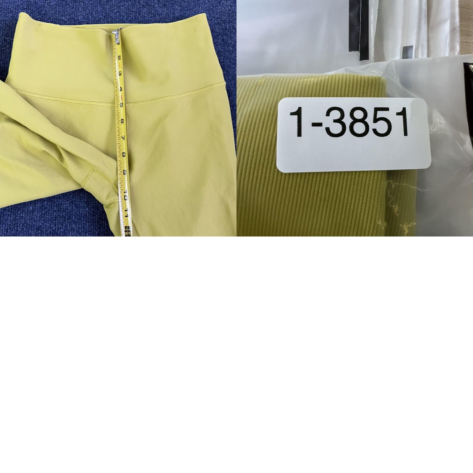 Vintage Balance Athletica Leggings Womens Small Yellow Ribbed High Rise Ankle Yoga Gym Size 28" / US 6 / IT 42 - 9 Thumbnail