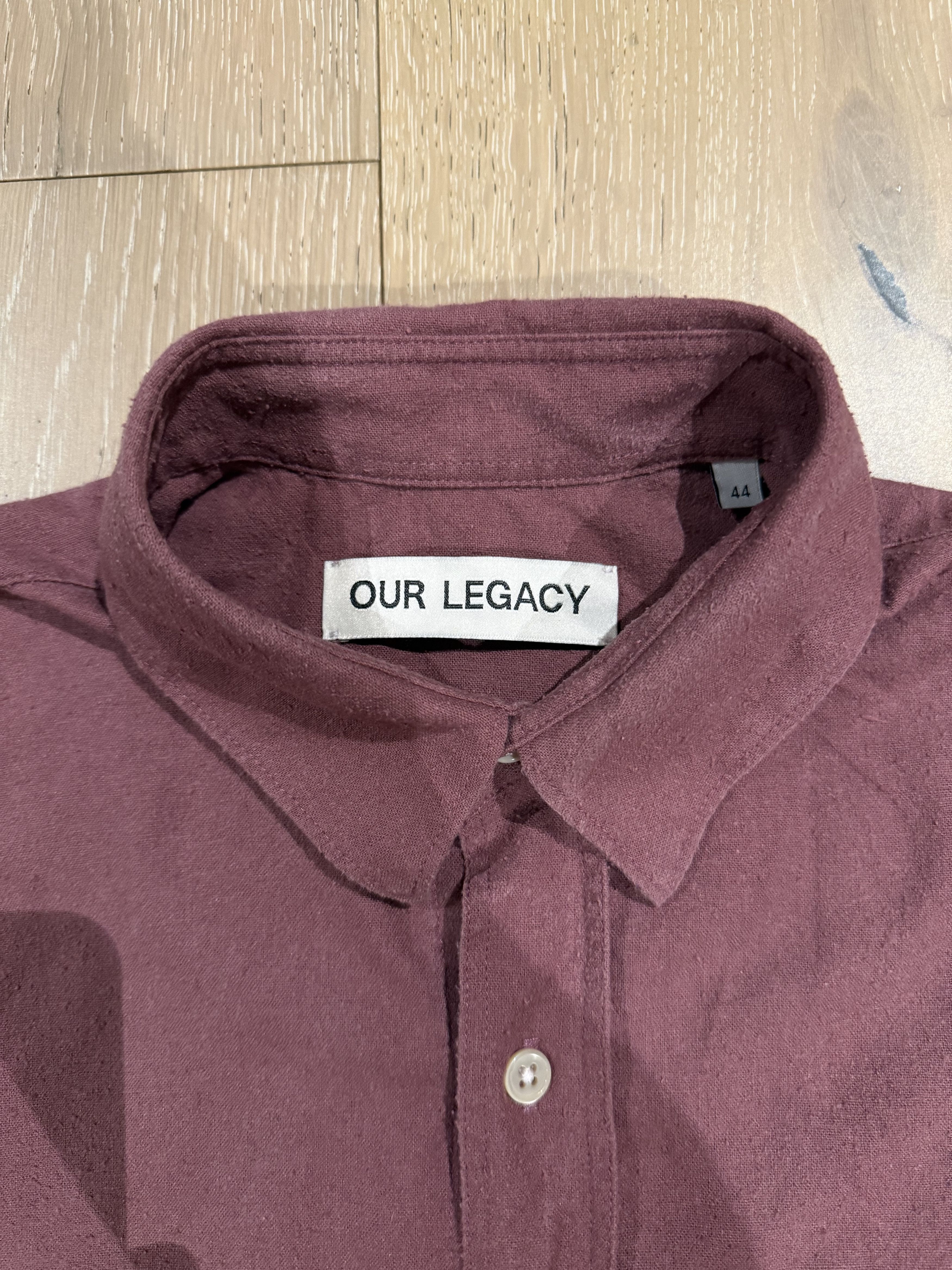 Our Legacy 💚 2022 Our Legacy Silk Noil Classic Shirt Hawthorn Size 44 Size US S / EU 44-46 / 1 - 9 Thumbnail