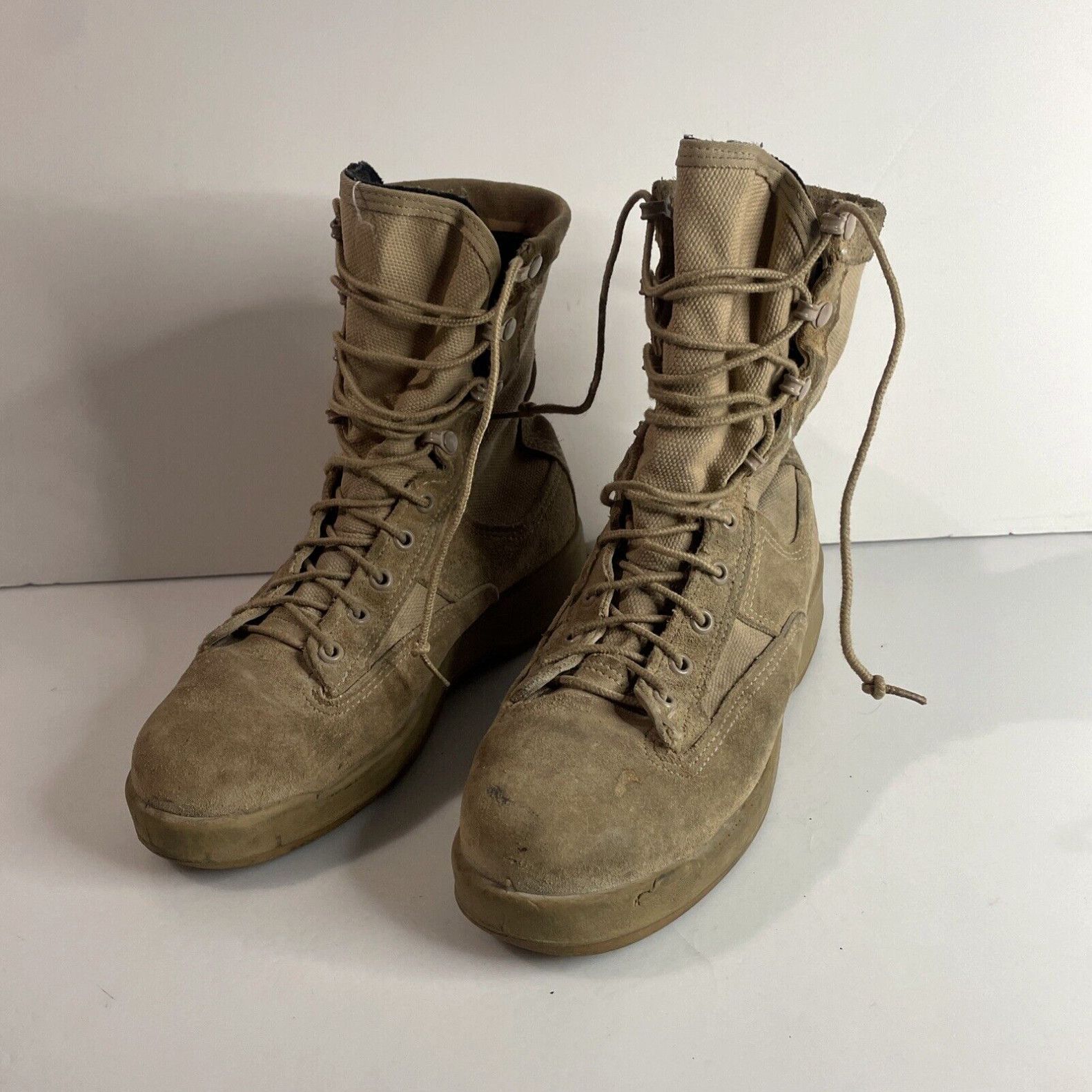 Vintage Belleville 330 DES ST Men s Steel Toe Combat Boots US Size 5 R Beige Military Grailed