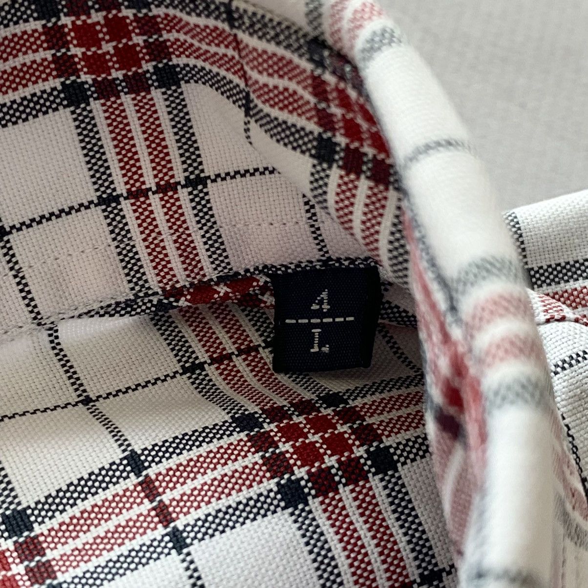 Burberry × Burberry Prorsum × Vintage Burberry Nova Check Checkered White/Red Button Up Shirt Size US L / EU 52-54 / 3 - 5 Thumbnail