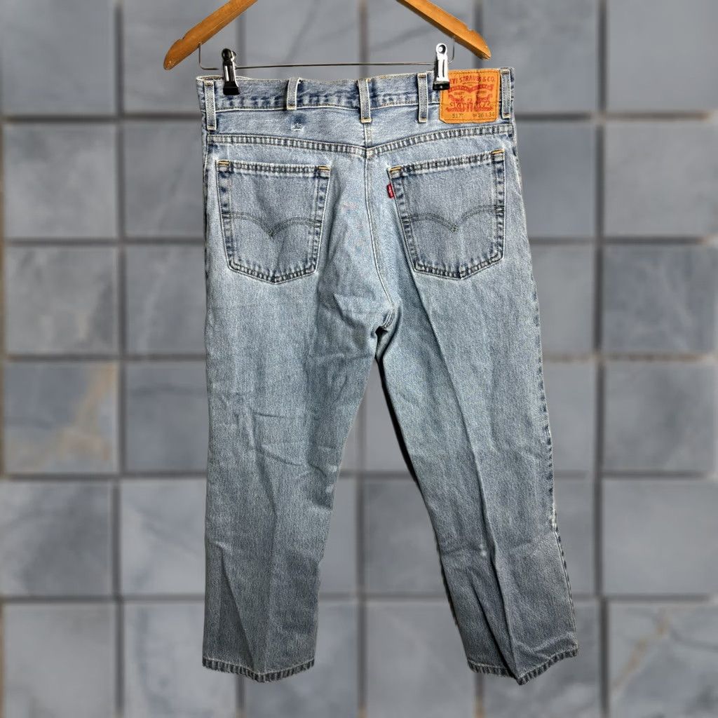 Levi's Levi's 517 Jeans Denim Bootcut Light Wash Blue Regular 33 Men's Size US 33 - 1 Thumbnail