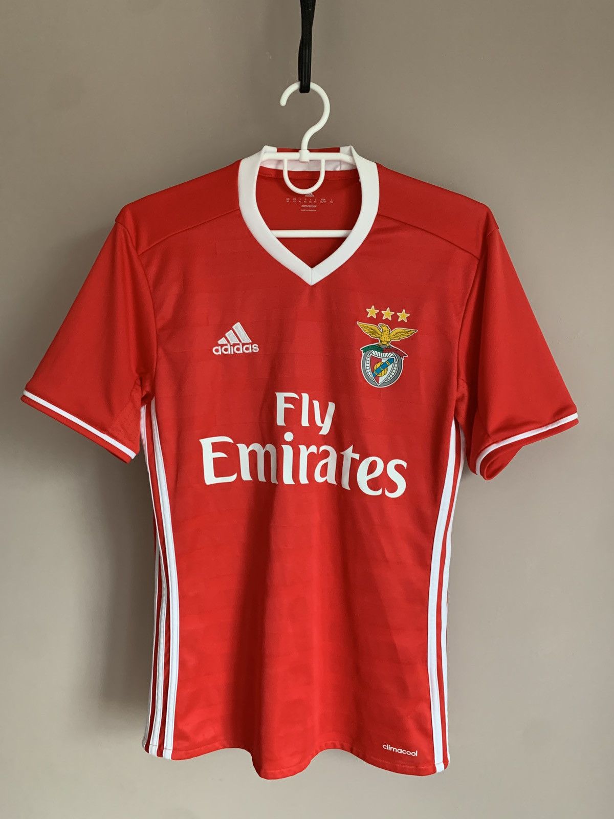 Benfica 2016 Home Football Shirt Adidas Soccer Jersey Sz XS