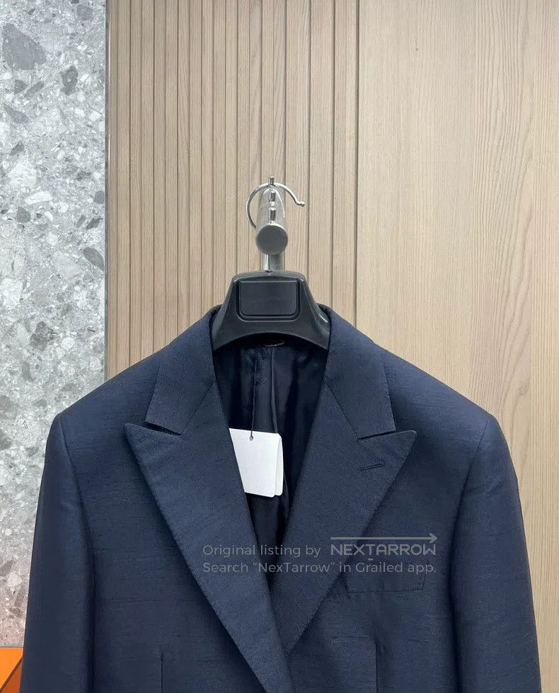 Hermes Hermes Autumn and Winter Suit Jacket Jacket Size 50R - 2 Thumbnail
