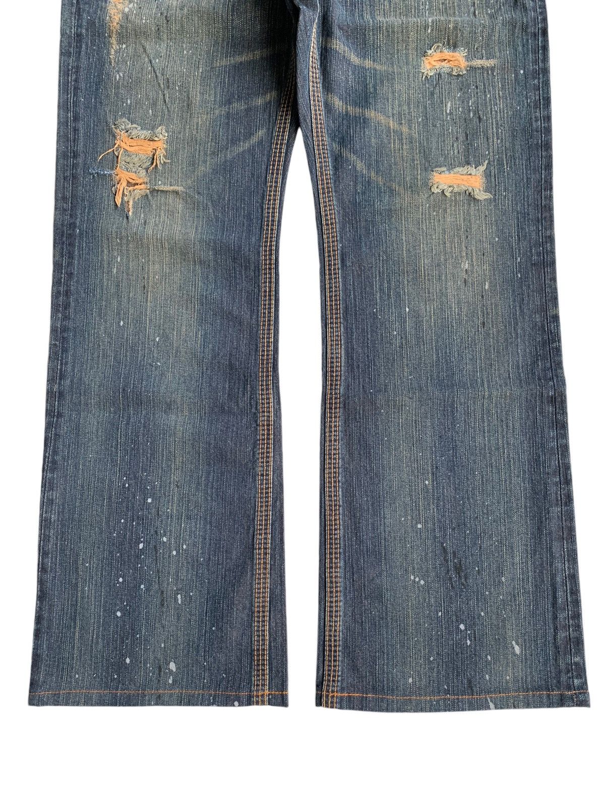 Beauty Beast × Edwin × If Six Was Nine EDWIN XVS PUNK STYLE RUSTY MUDMAX DISTRESSED DENIM☠️🎌 Size US 32 / EU 48 - 7 Thumbnail