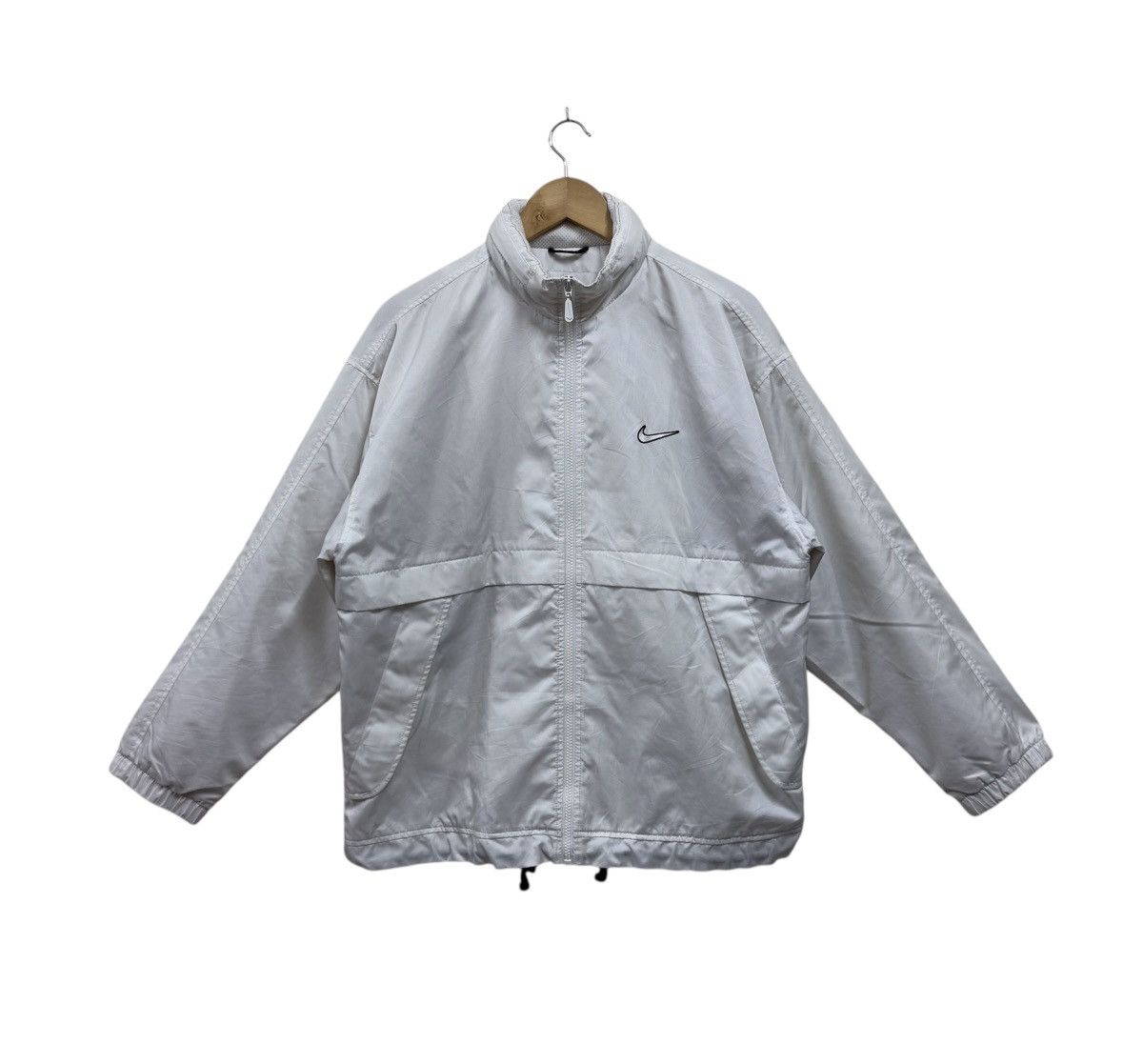 Nike Vintage Nike Jacket Windbreaker Hidden Hoodie Size US L / EU 52-54 / 3 - 1 Thumbnail