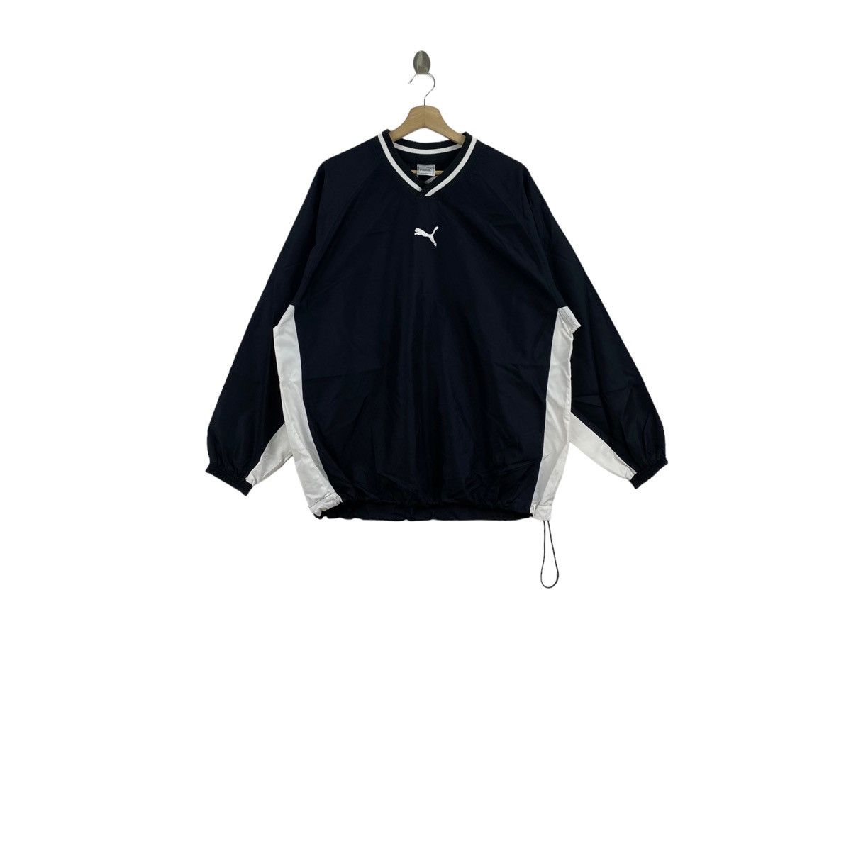Puma Vintage PUMA Emboidered Logo V-neck Sweatshirt Size US M / EU 48-50 / 2 - 1 Thumbnail
