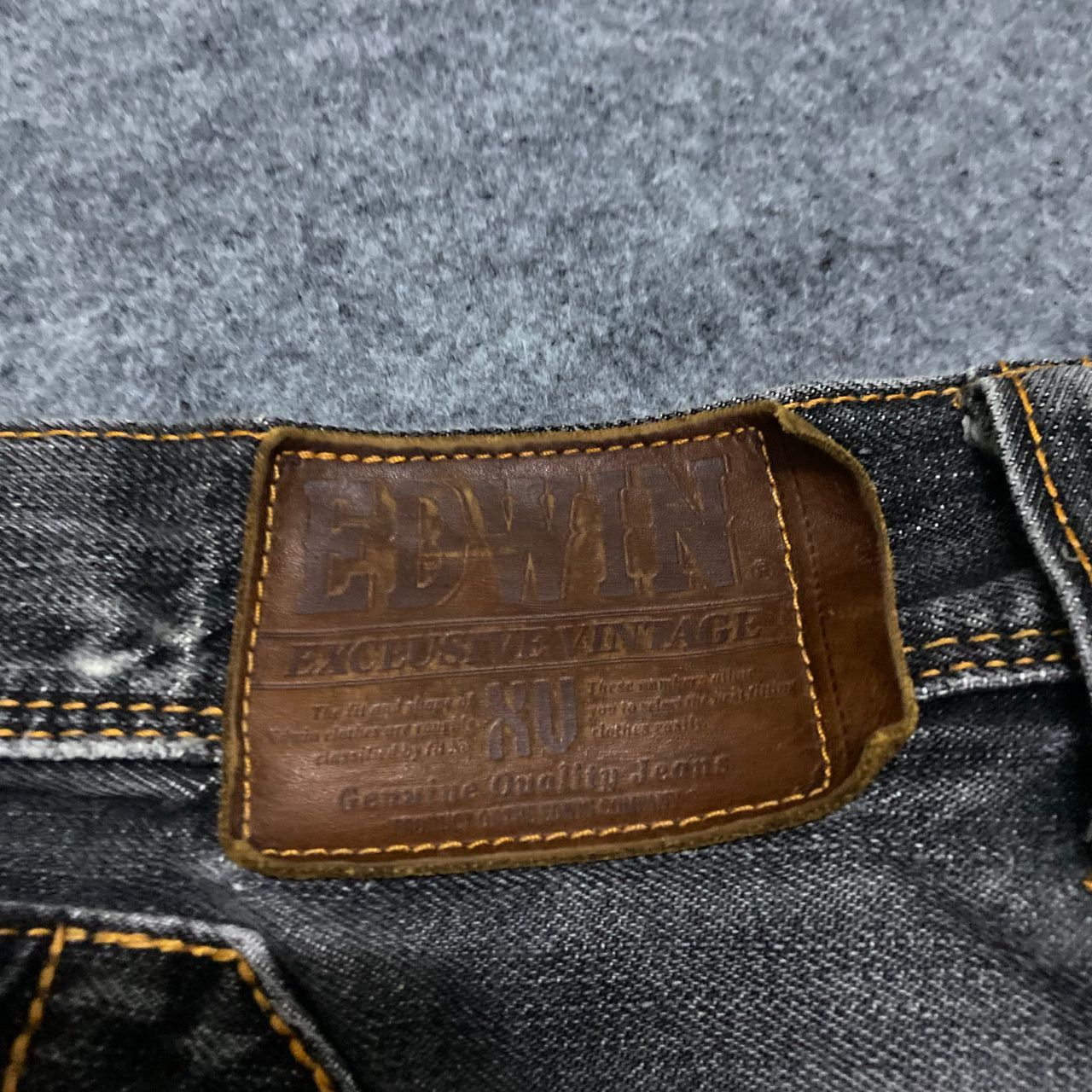 Edwin 💥Best Offer💥Vintage Edwin Buckle Back Distressed Denim Size US 35 - 10 Thumbnail