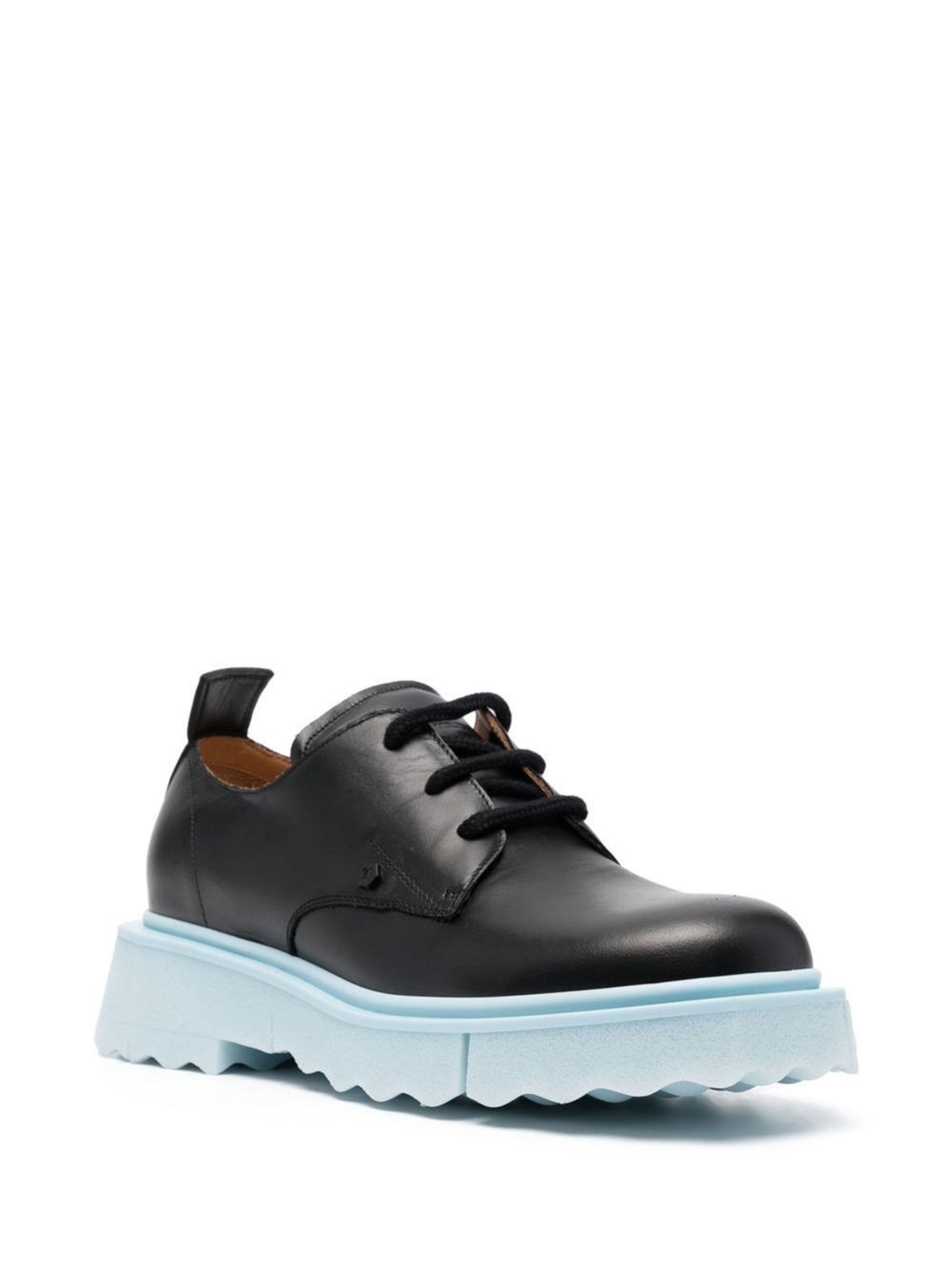Off-White o1gr1nt1124 Leather Sponge Derby Shoes in Black Size US 8 / EU 41 - 2 Thumbnail