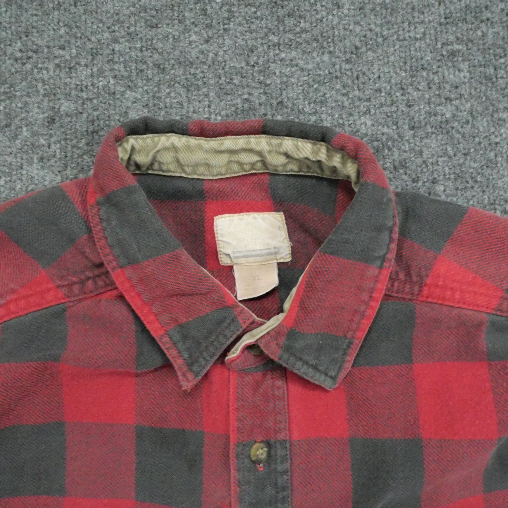 Vintage VINTAGE Northeast Outfitters Flannel Shirt Mens XL Red Black Buffalo Plaid 90s 2000s Workwear Casual Button-Up Pockets Distressed Size US XL / EU 56 / 4 - 7 Thumbnail