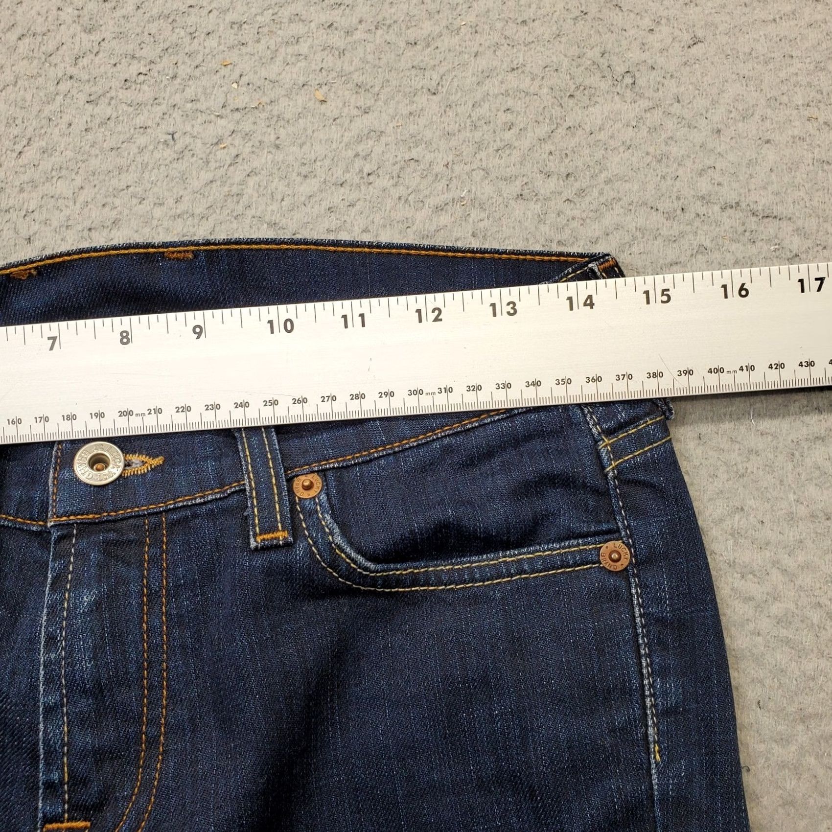 Lucky Brand Lucky Brand Bootcut Jeans Womens 4 Blue Denim Dark Wash Jeans Size 27" / US 4 / IT 40 - 6 Thumbnail