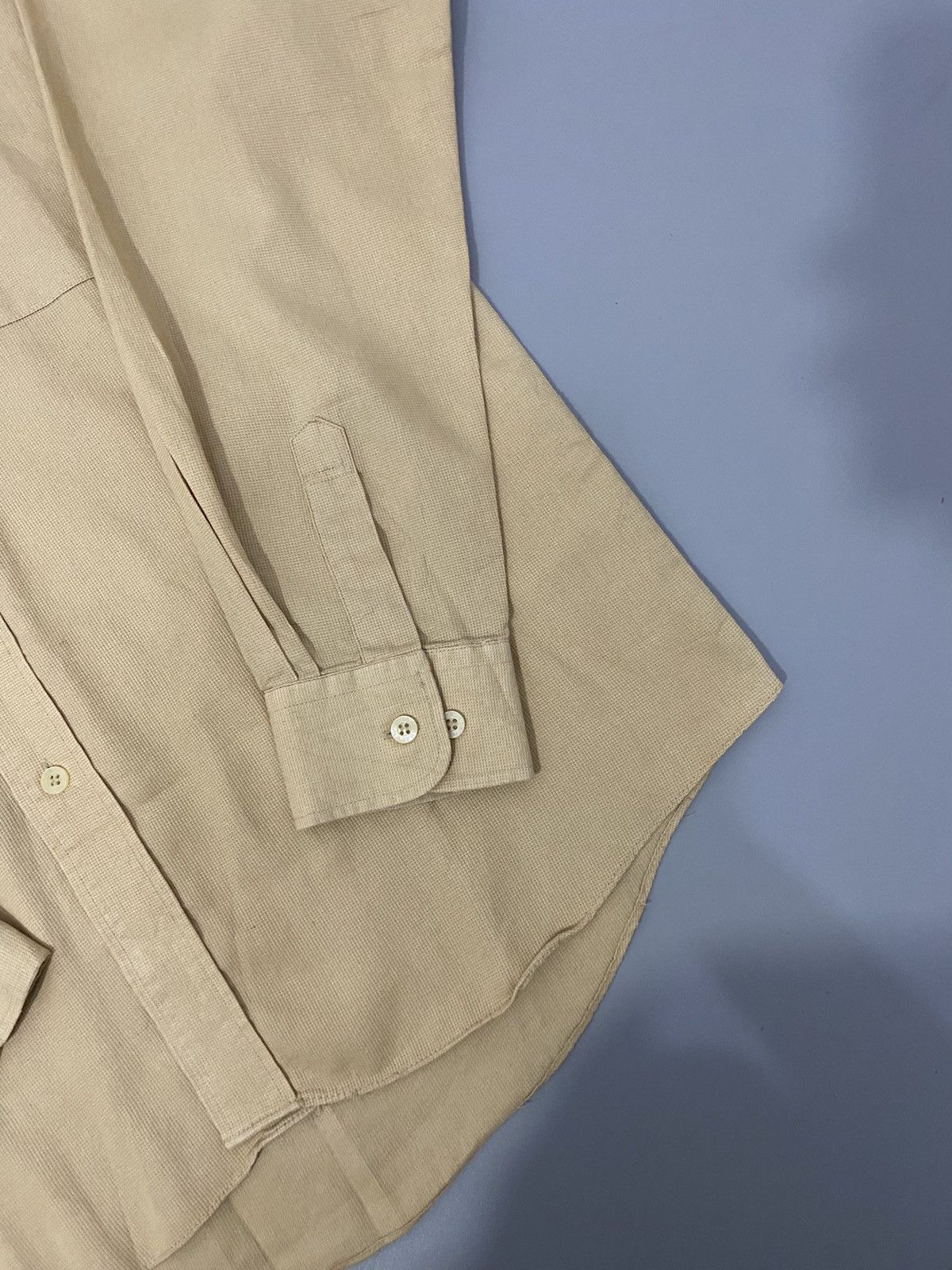 Balenciaga × Vintage 💥Cream💥Balenciaga Shirt Buttons Up Size US L / EU 52-54 / 3 - 6 Thumbnail