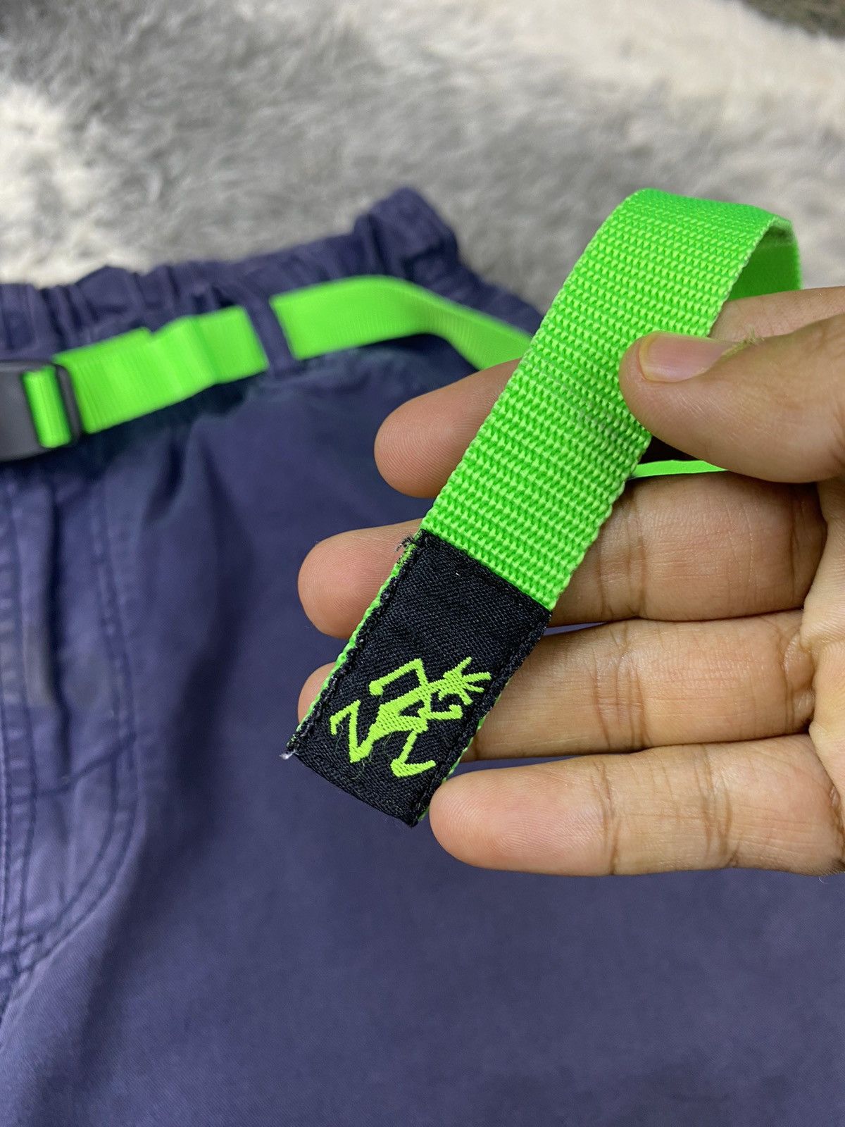 Beams Plus × Gramicci Gramicci x BEAMS + Neon Green Belt Casual / Easy Pant Size US 29 - 8 Thumbnail