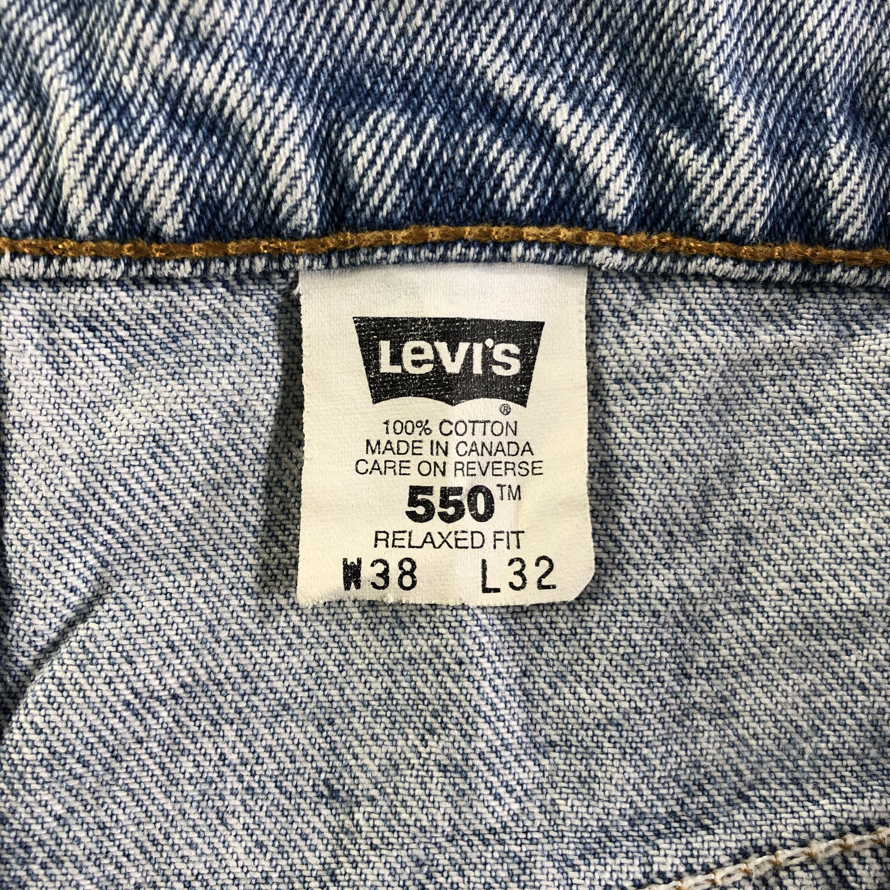 Levi's 90s Vintage Light Wash Levis 550 Jeans-J4515 Size US 37 - 10 Thumbnail