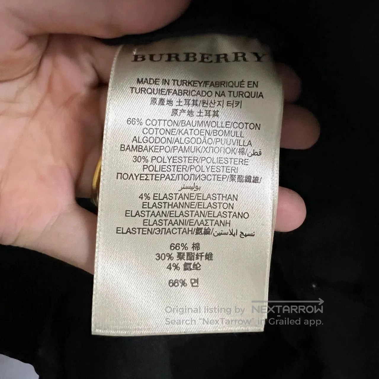 Burberry Burberry Black Double-Breasted Leather Jacket. Size S / US 4 / IT 40 - 4 Thumbnail