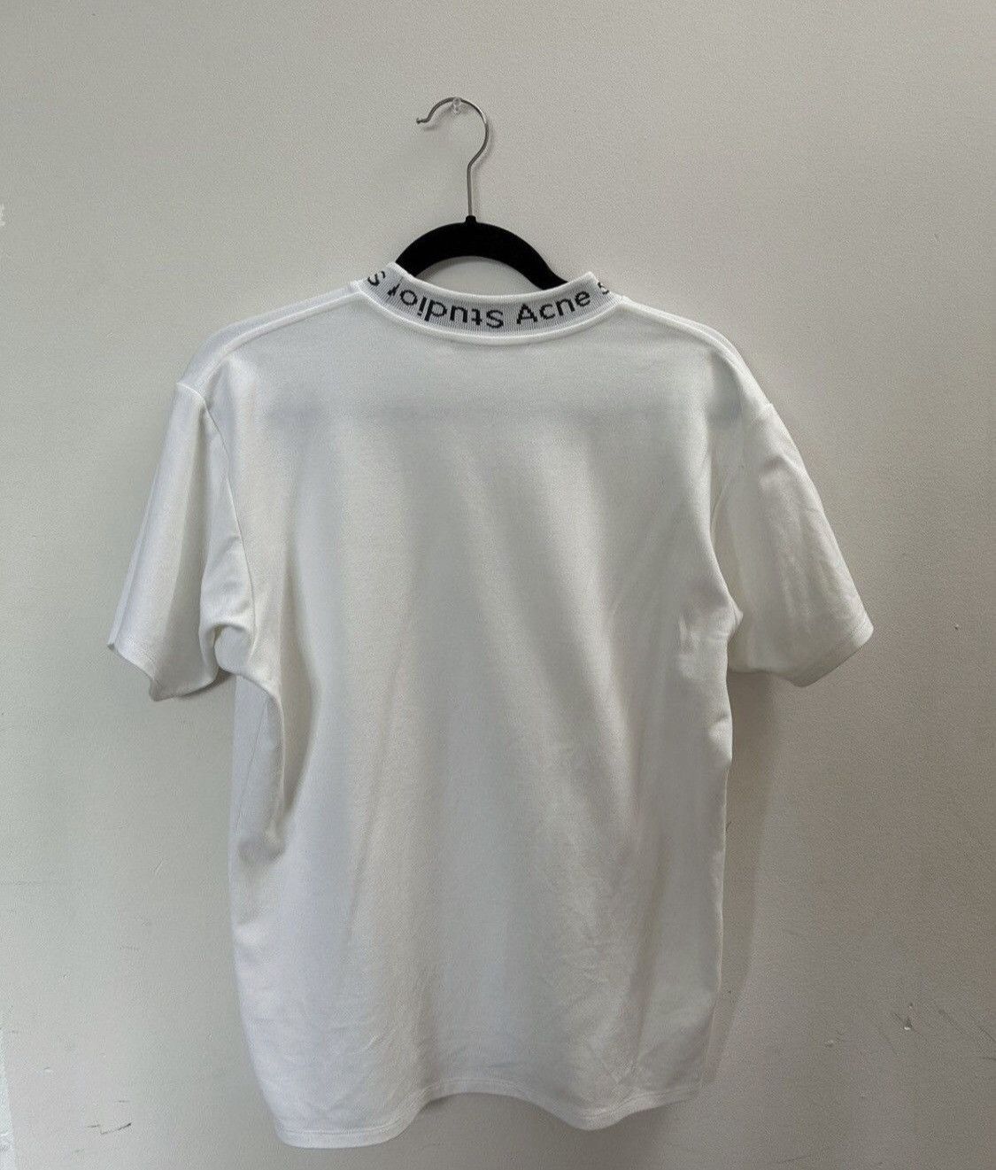 Acne Studios Acne Studios Neck Logo Navid T-Shirt White Size US XS / EU 42 / 0 - 6 Thumbnail
