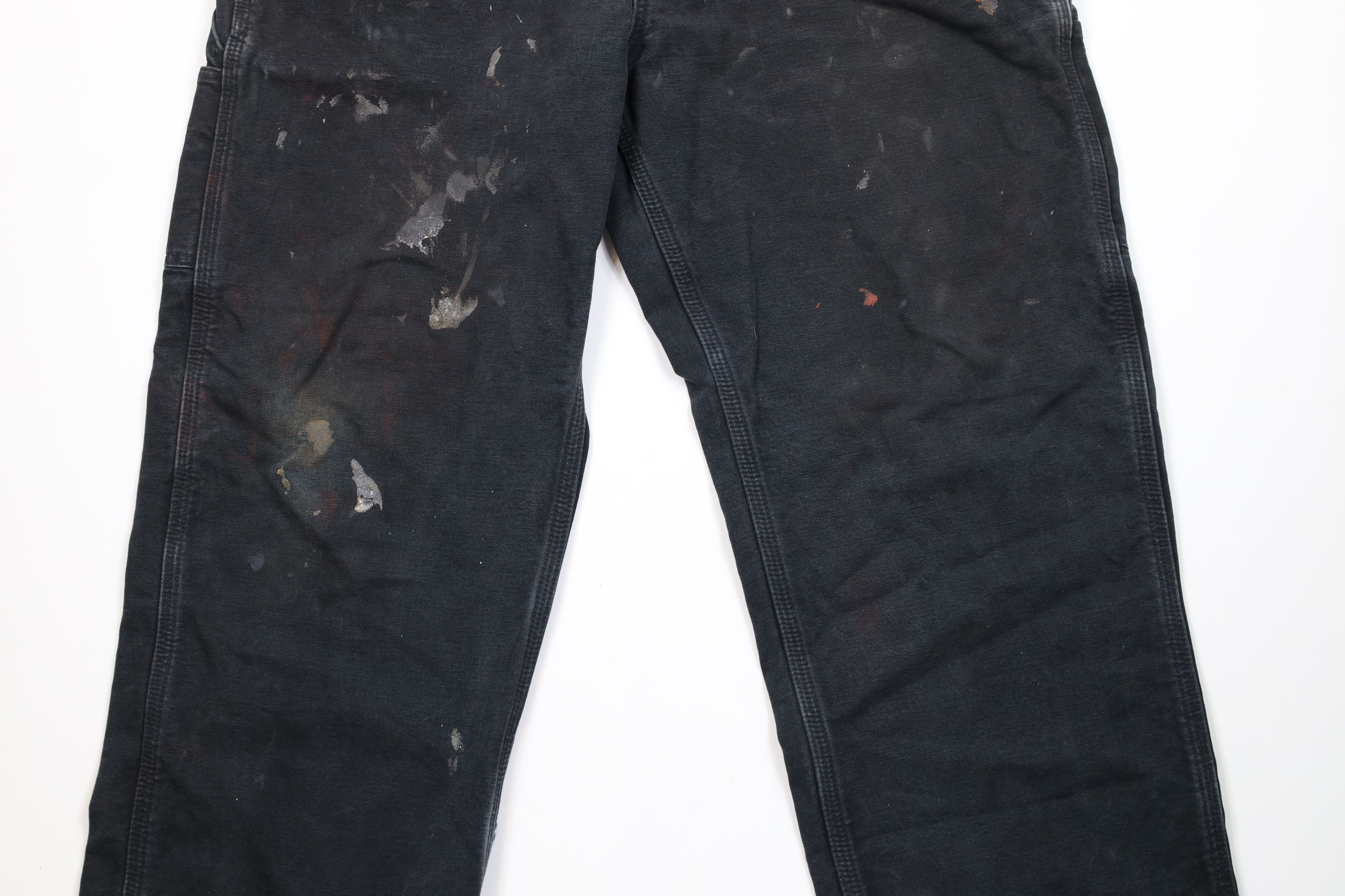 Carhartt Vintage 90s Carhartt Flannel Lined Wide Leg Canvas Pants Size US 38 / EU 54 - 4 Thumbnail