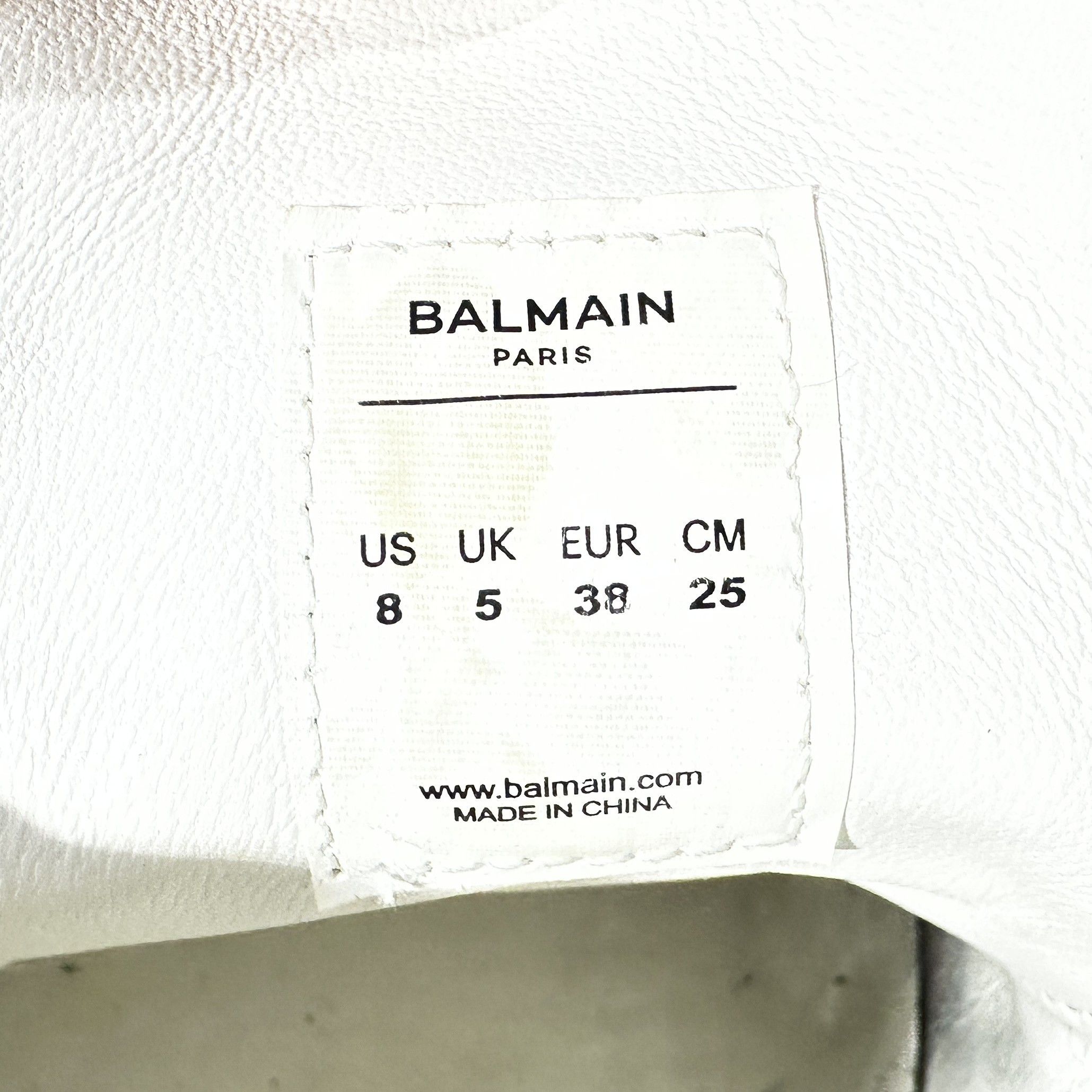 Balmain BALMAIN B-Court Trainers In Calfskin Sneakers Luxury Brand Size US 8 / IT 38 - 12 Thumbnail