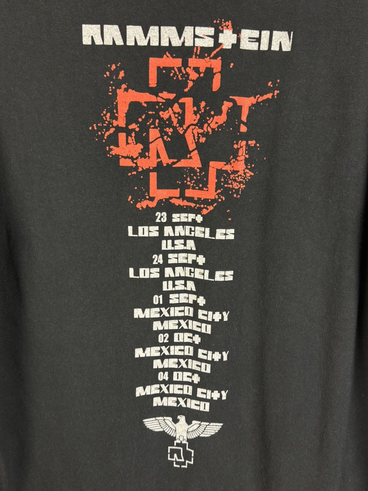 Band Tees Vintage Rammstein Sehnsucht USA/Mexico Tour Metal T-Shirt L Size US L / EU 52-54 / 3 - 5 Thumbnail
