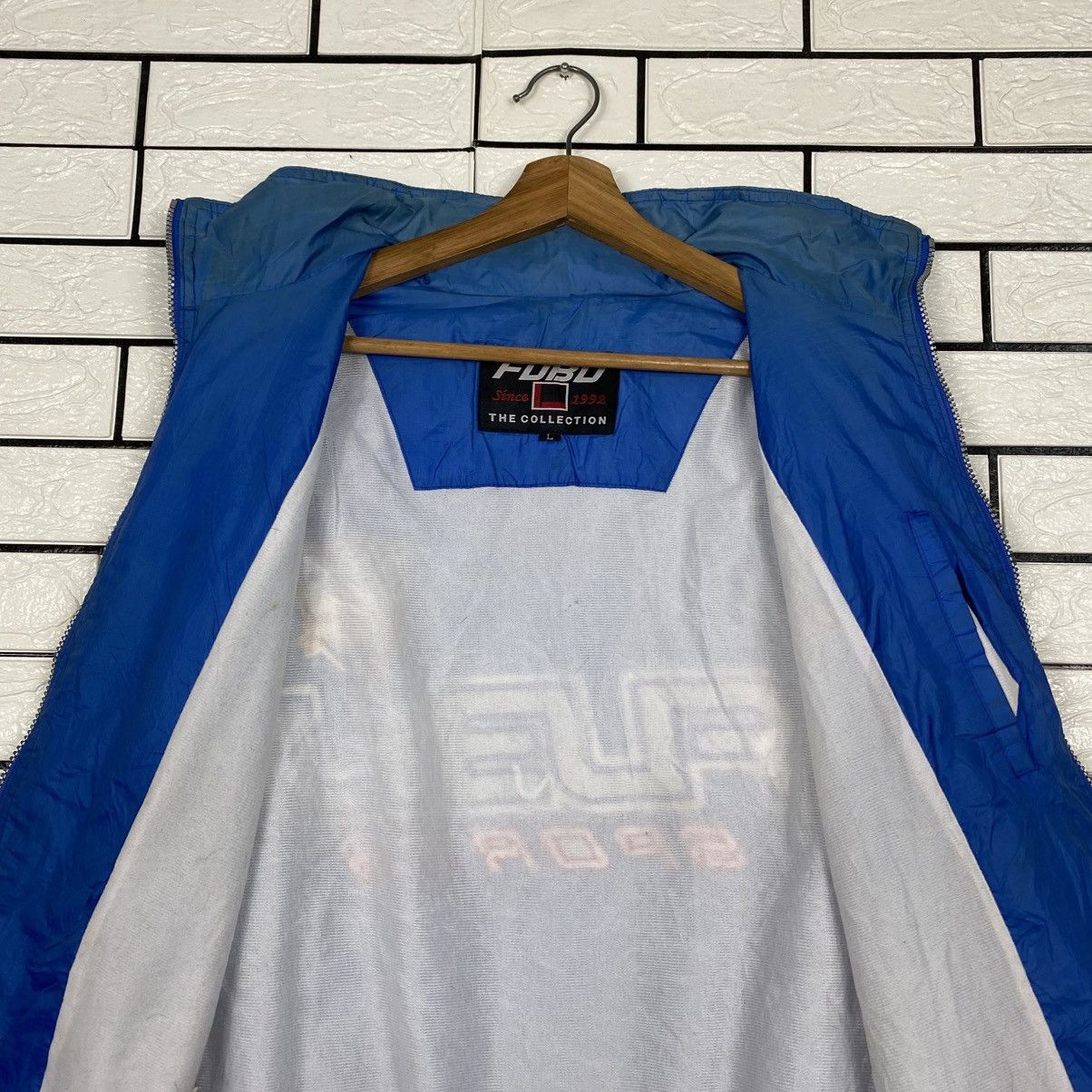 Fubu 📌Vintage Light Zipper Jacket Fubu Big Logo Embroidery Size US L / EU 52-54 / 3 - 17 Thumbnail