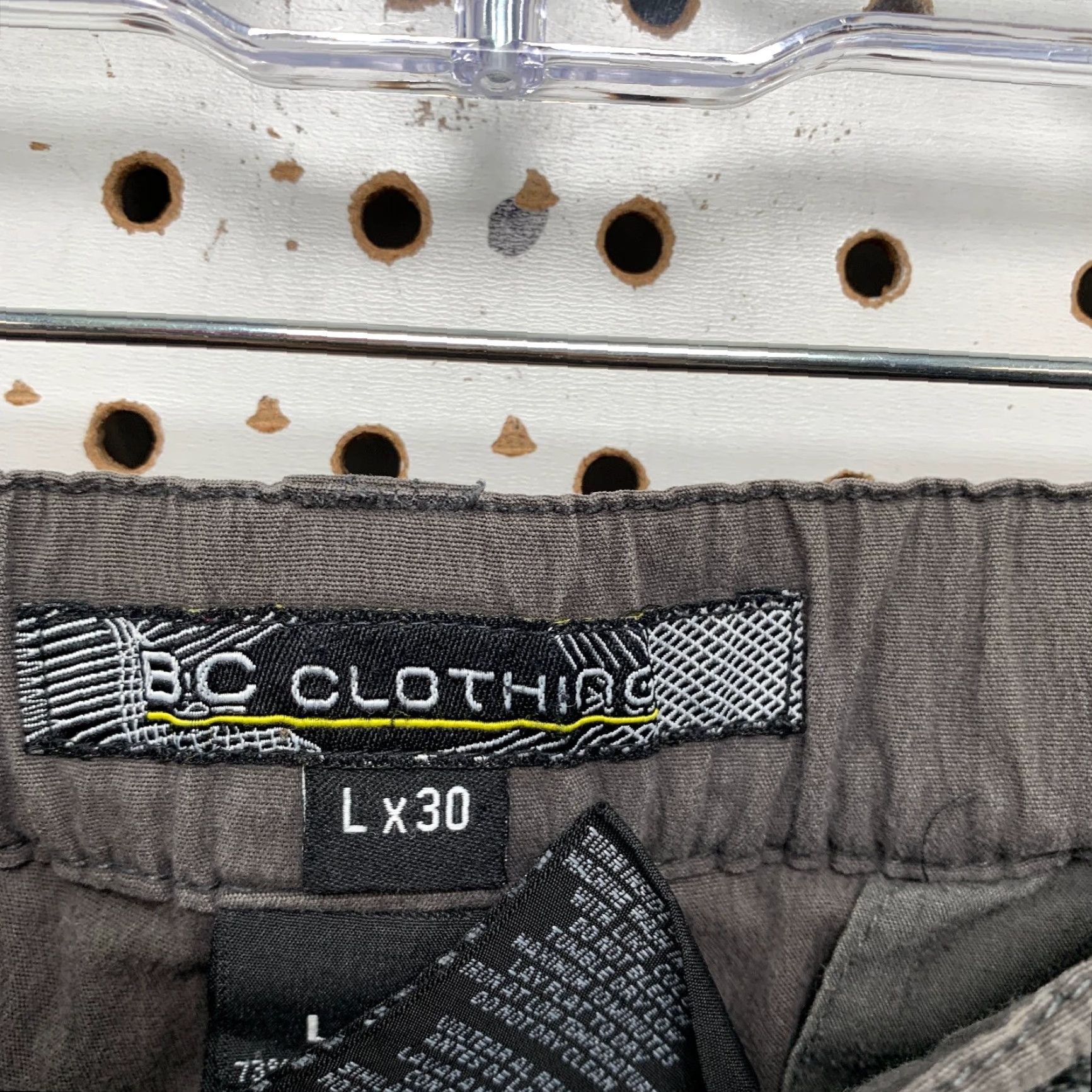 Vintage VINTAGE BC Clothing Cargo Pants Mens Large Regular Gray 35x30 Convertible 90s Size US 33 - 5 Thumbnail