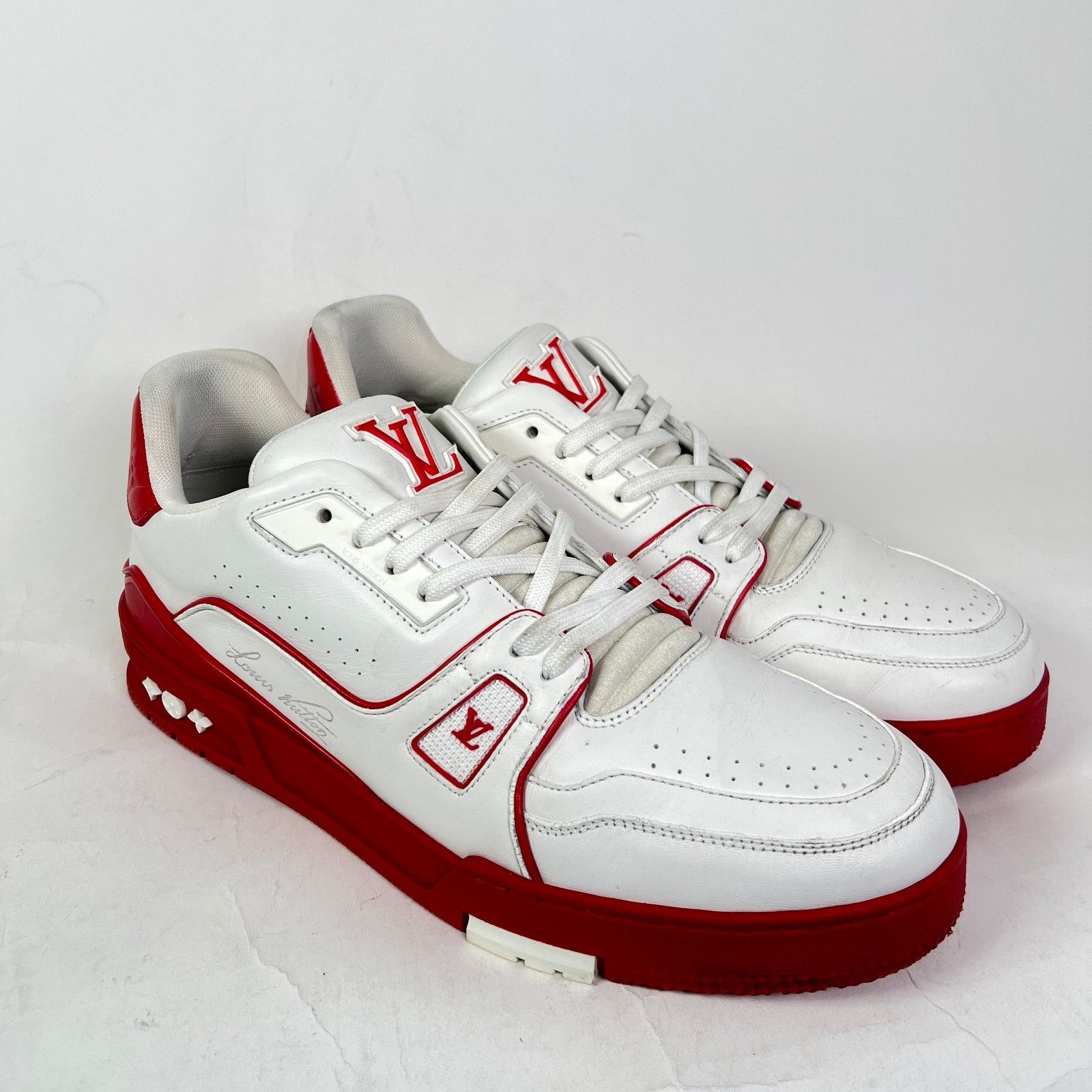 Louis Vuitton Louis Vuitton Signature Low-Top LV Trainer Size US 8 / EU 41 - 4 Thumbnail