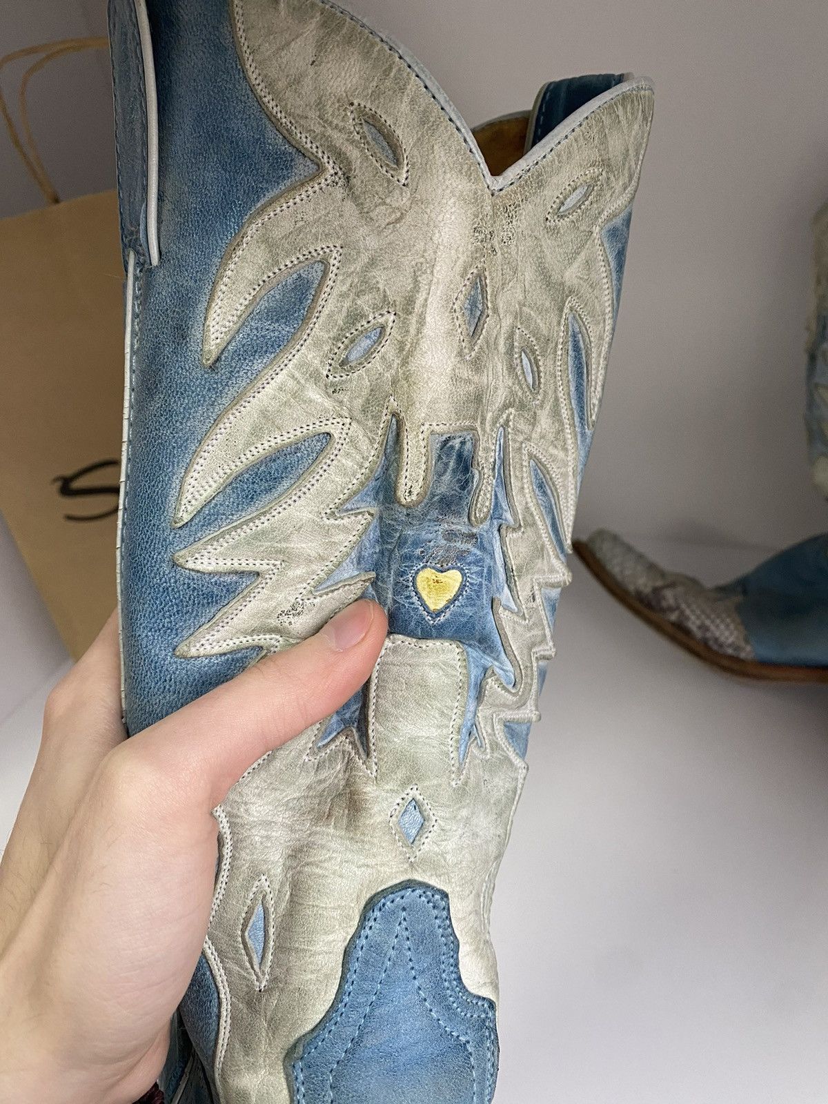 Sancho Boots × Vintage Vintage Sancho Cowboy Western Women’s Boots Size US 7 / IT 37 - 8 Thumbnail