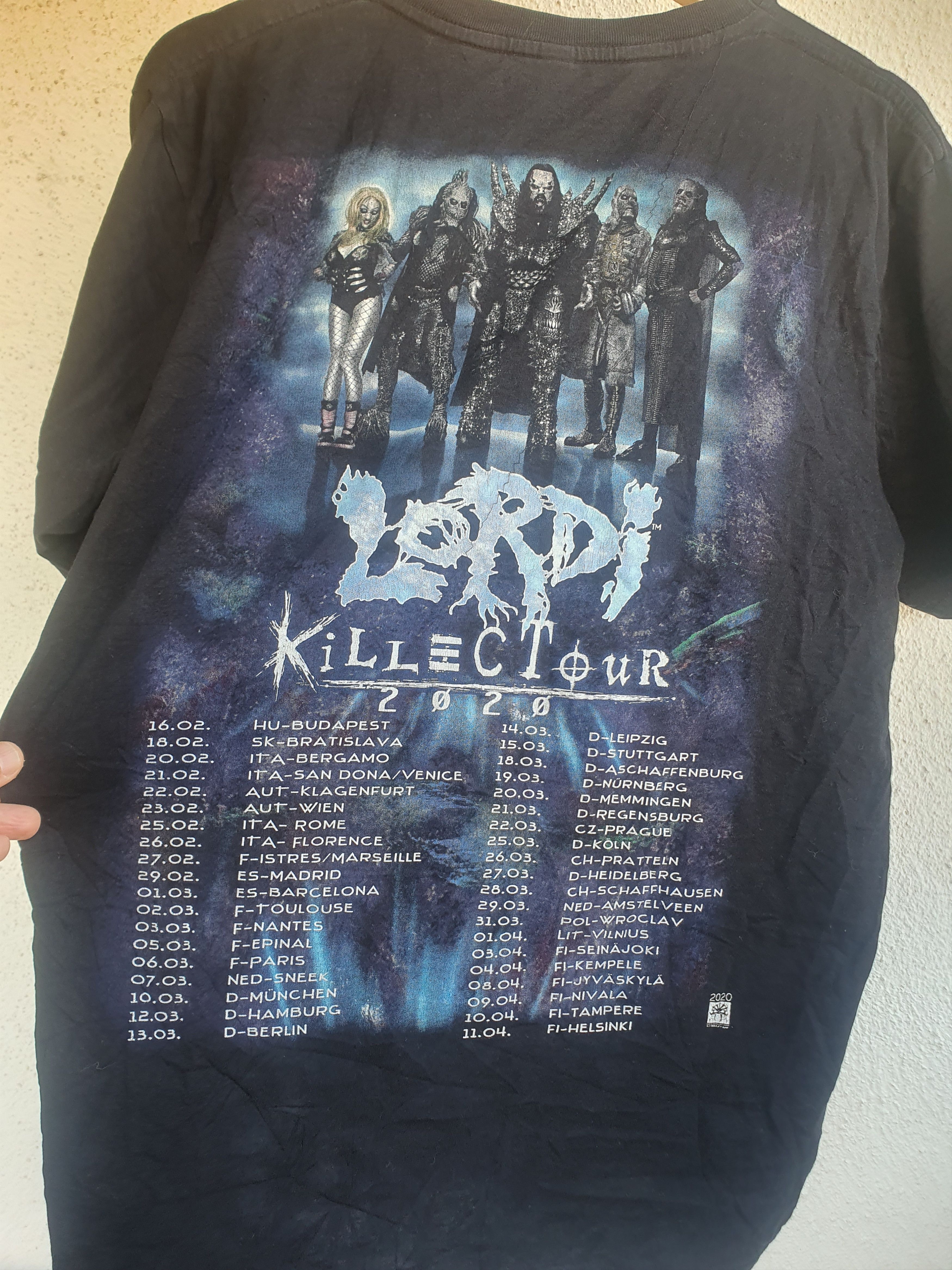Band Tees Lordi Killec Tour 2020 Double Sided Band t-shirt sz L Size US L / EU 52-54 / 3 - 10 Thumbnail