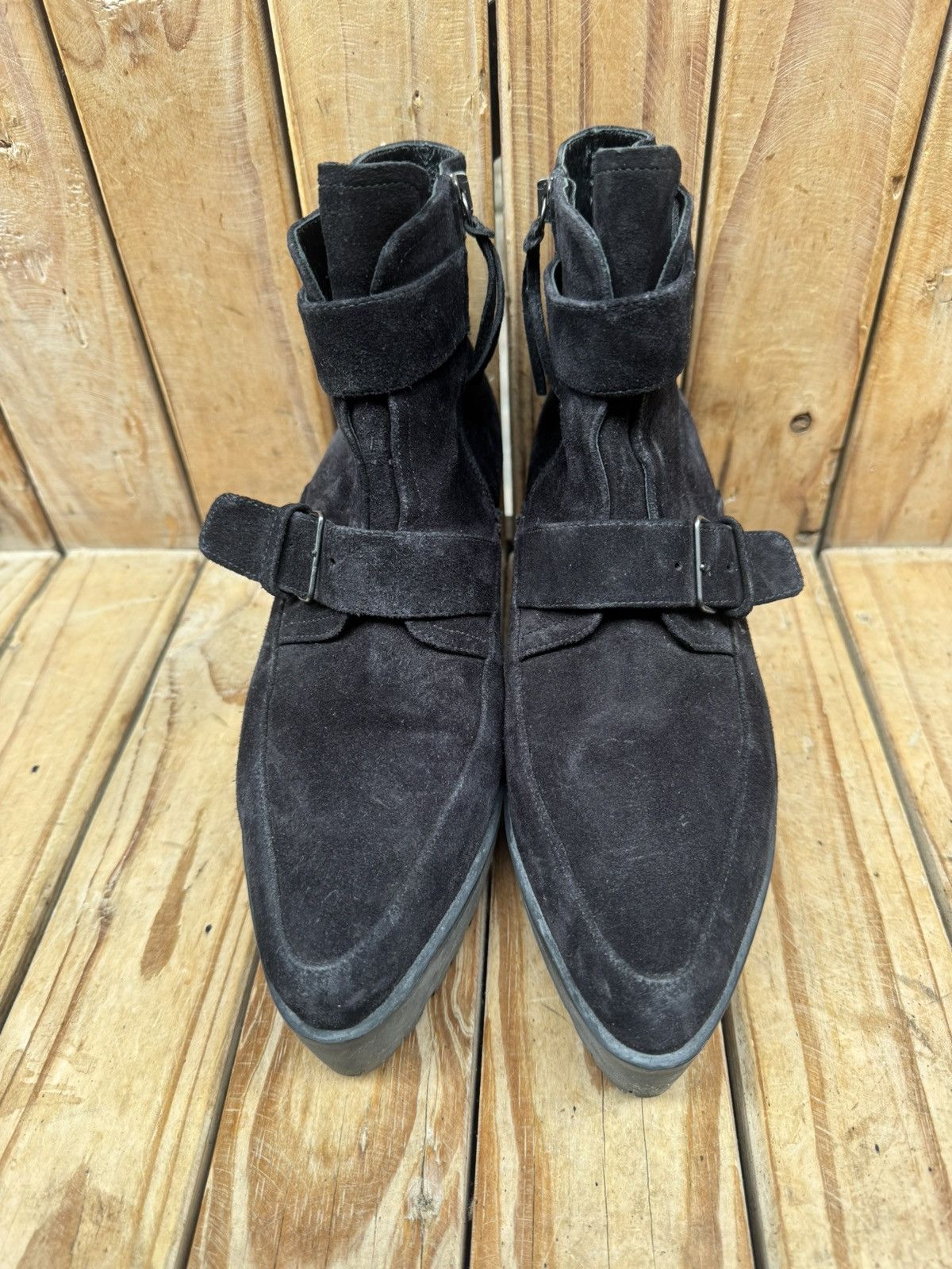 Miu Miu Miu miu heeled suede buckled boots Size US 7 / IT 37 - 15 Thumbnail