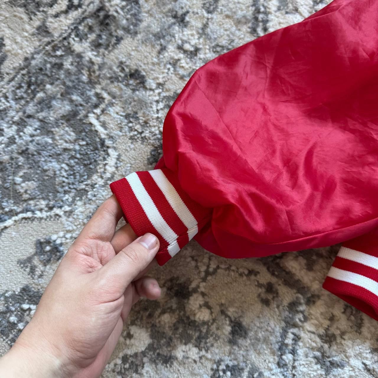 Vintage Vintage 80’s IU Indiana Hoosiers Retro Satin Bomber Jacket Size US XL / EU 56 / 4 - 8 Thumbnail