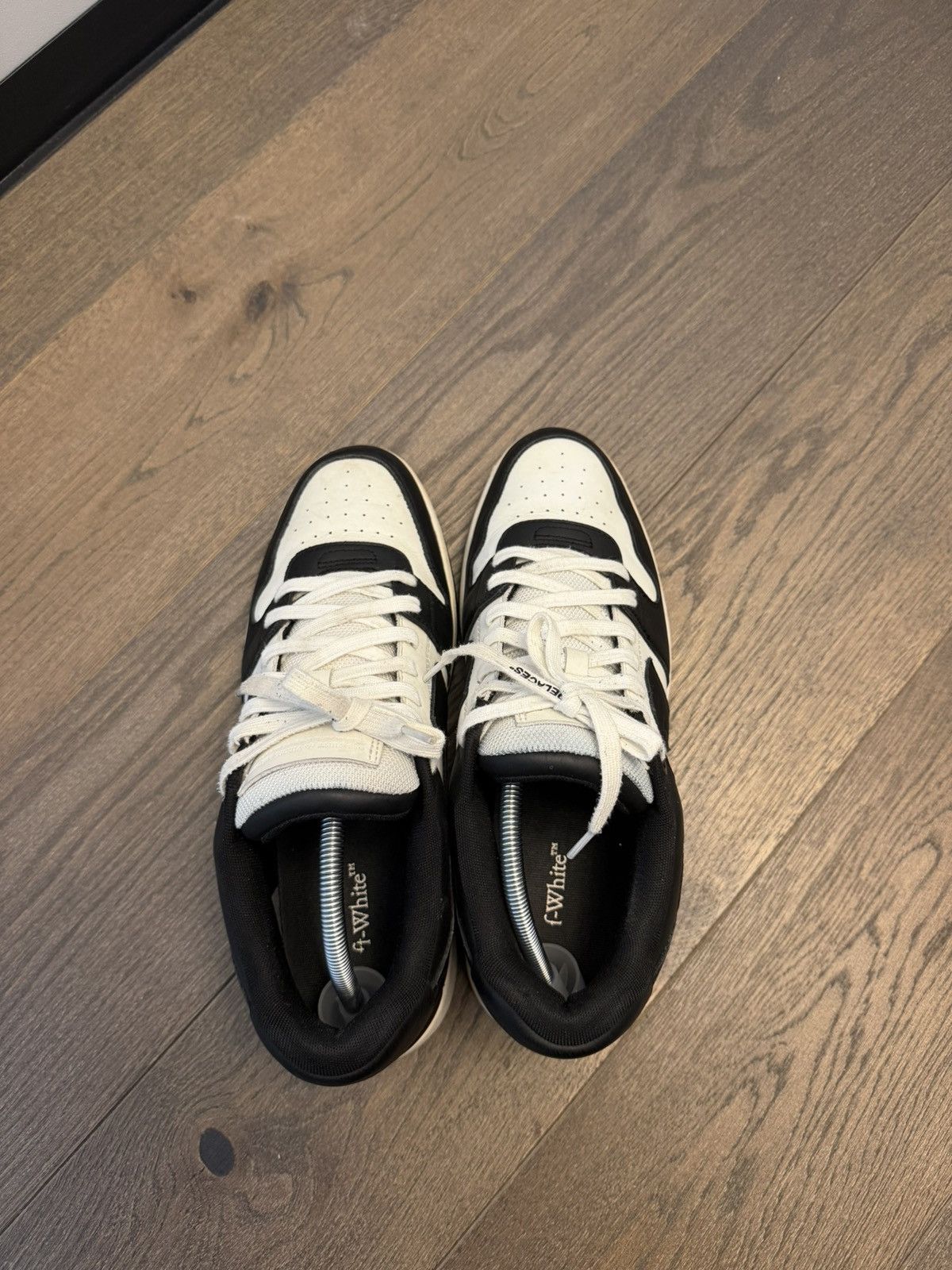 Off-White Off white Out Of Office / OOO / Black White Size US 12 / EU 45 - 8 Thumbnail