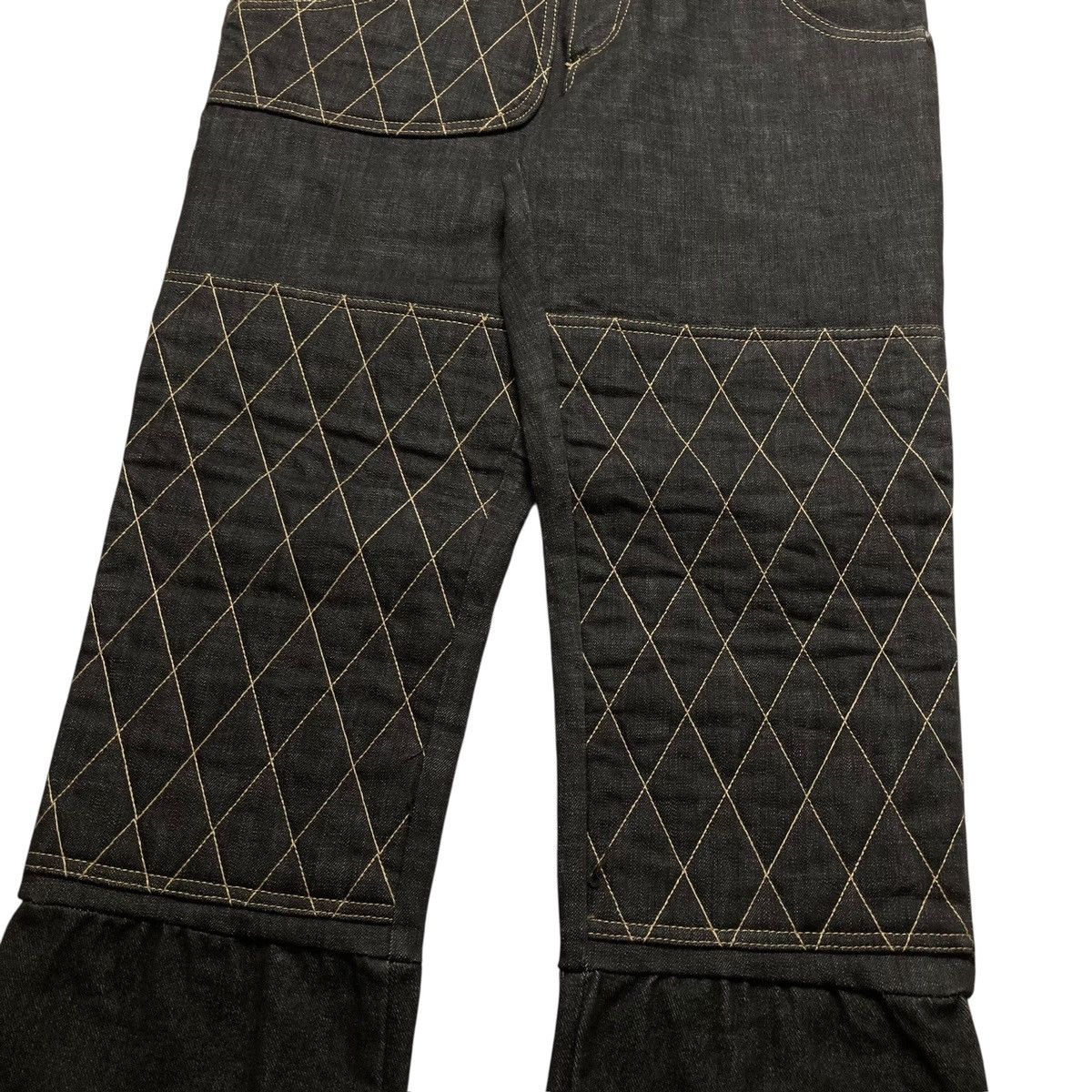 Momotaro Jeans OLD VIRUS - Japanese Double Knee Denim Big Pocket Unique 🇯🇵 Size US 34 / EU 50 - 4 Thumbnail